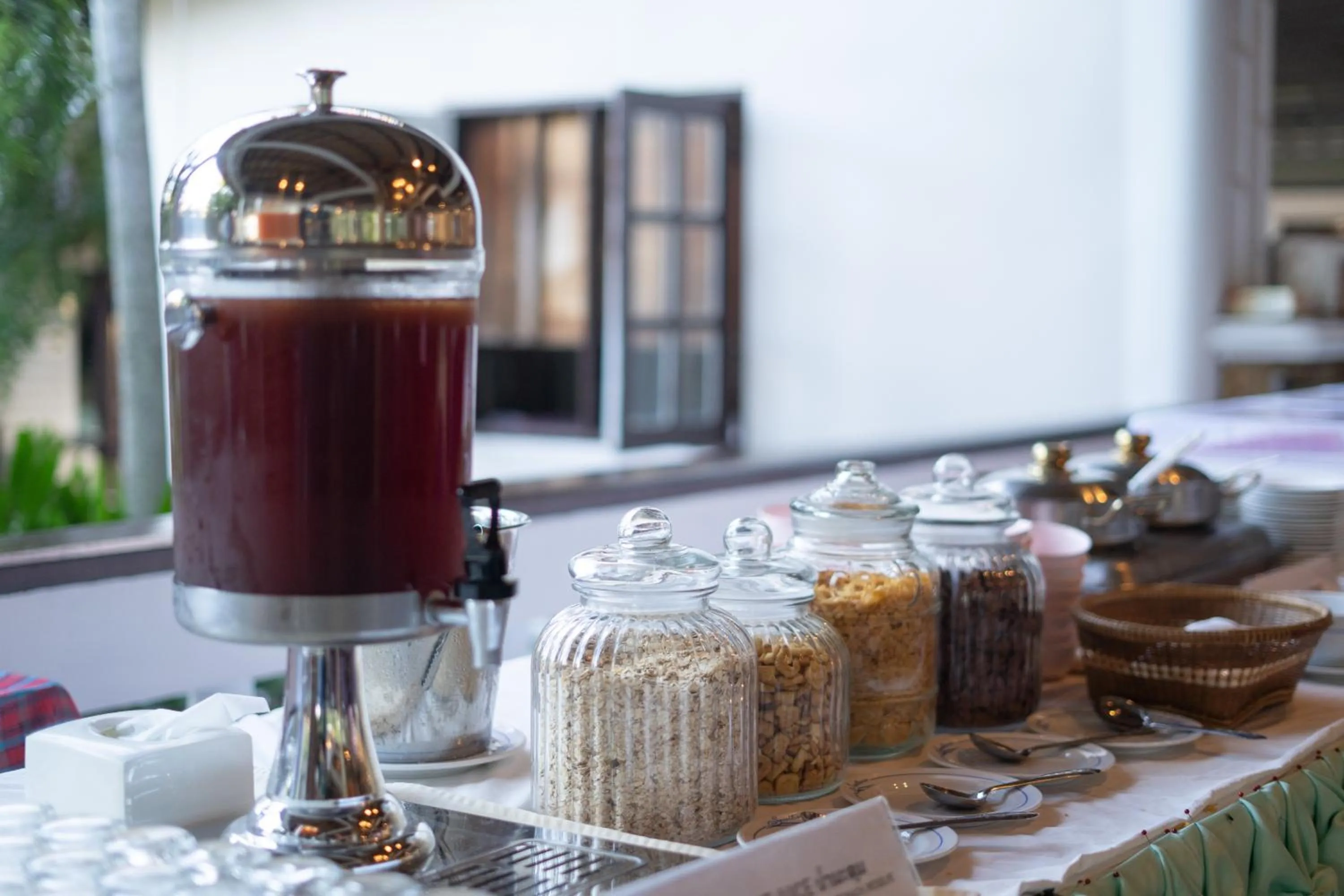 Buffet breakfast in Southern Lanta Resort