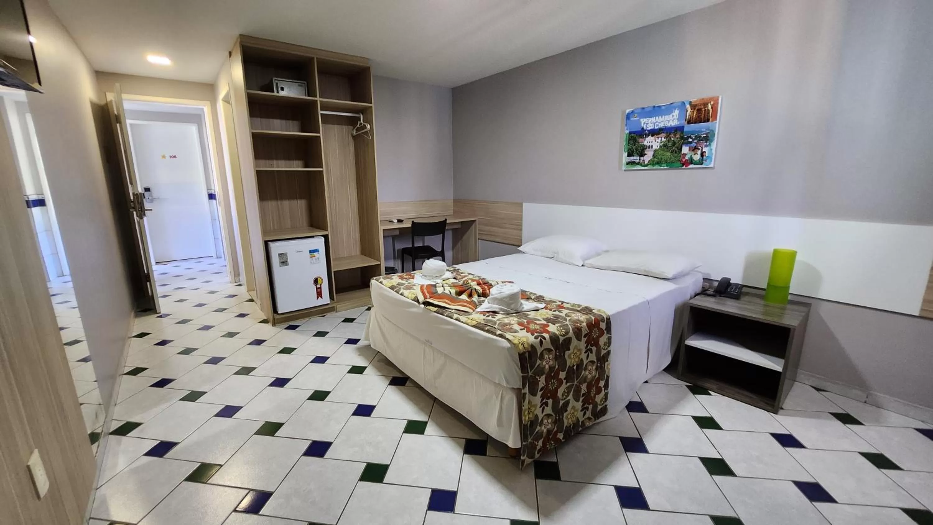 Bed in Hotel Enseada dos Corais