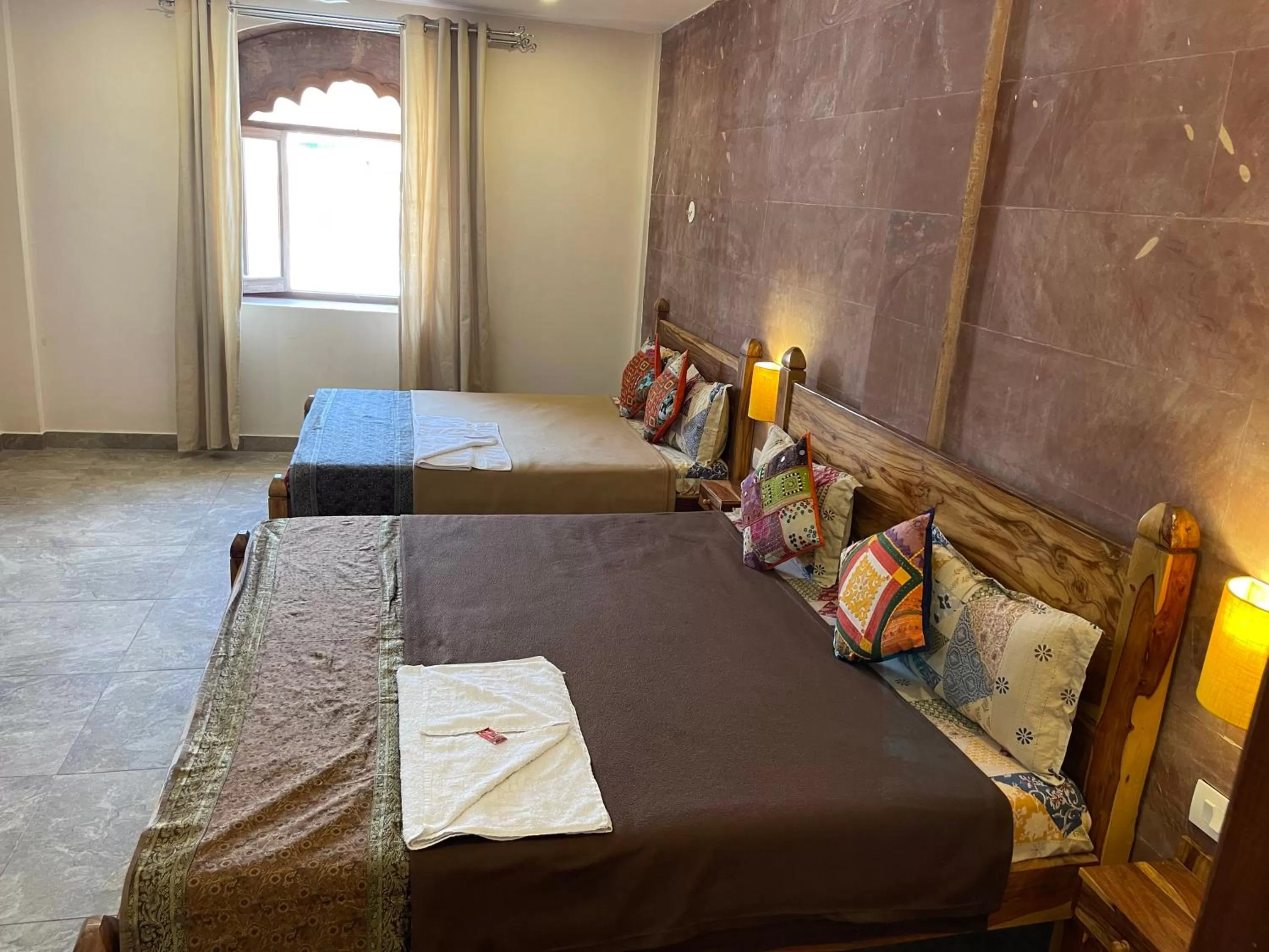 Photo of the whole room, Bed in Corsican Haveli