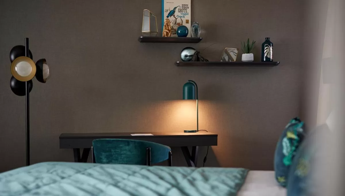 Decorative detail, Bed in Van der Valk Hotel Brussels Airport