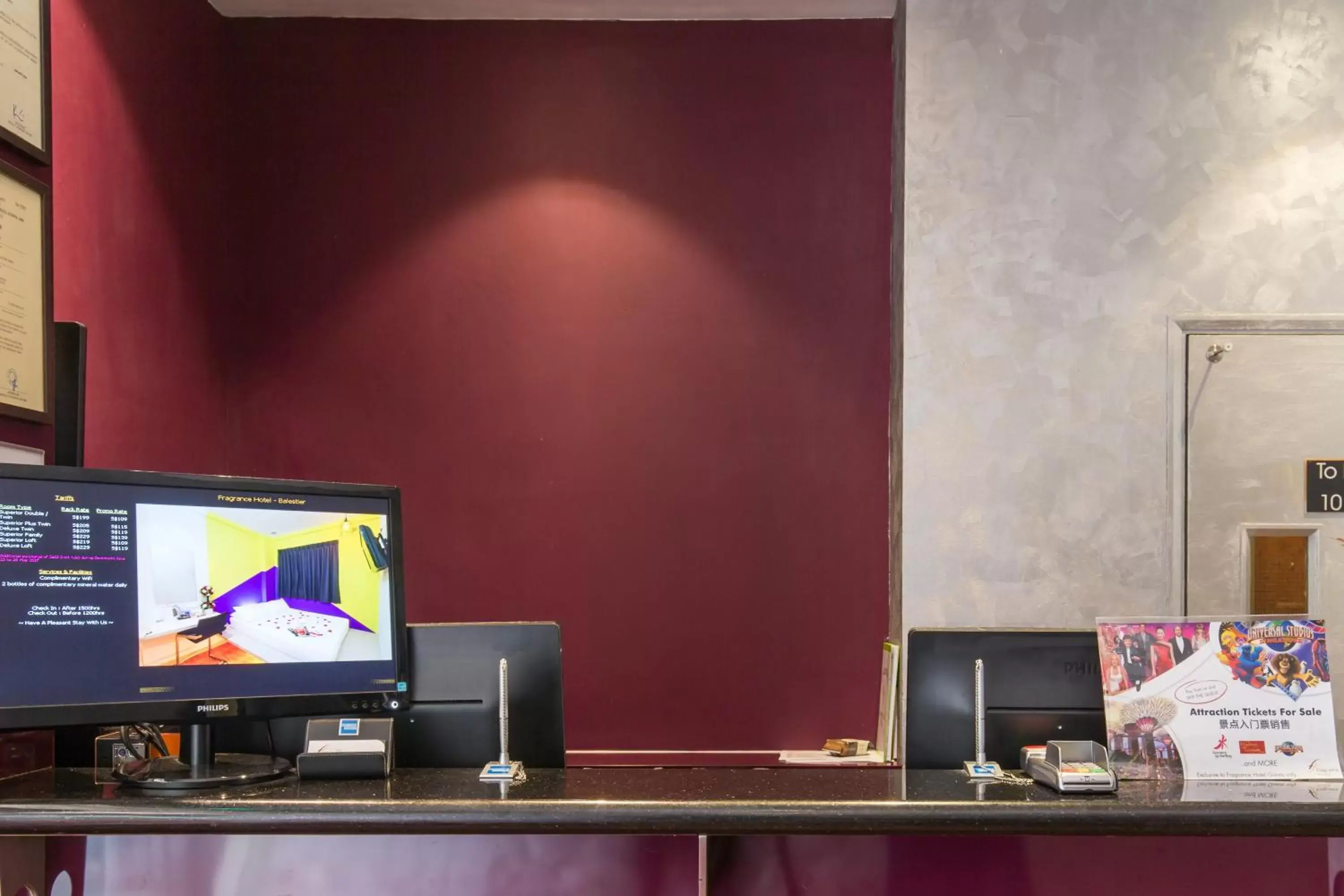 Lobby or reception, TV/Entertainment Center in Fragrance Hotel - Balestier