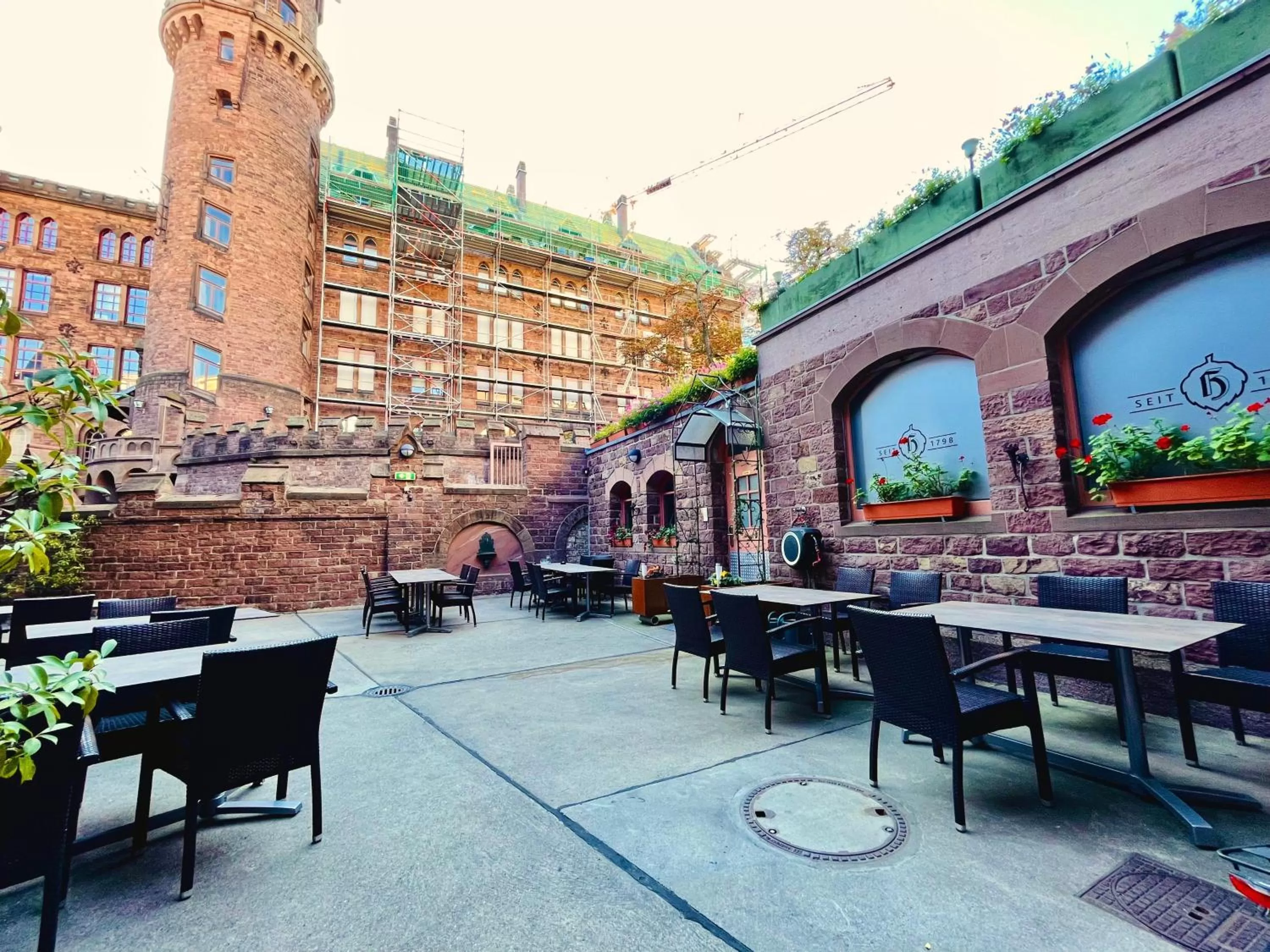 Patio in Hotel Hoepfner Burghof