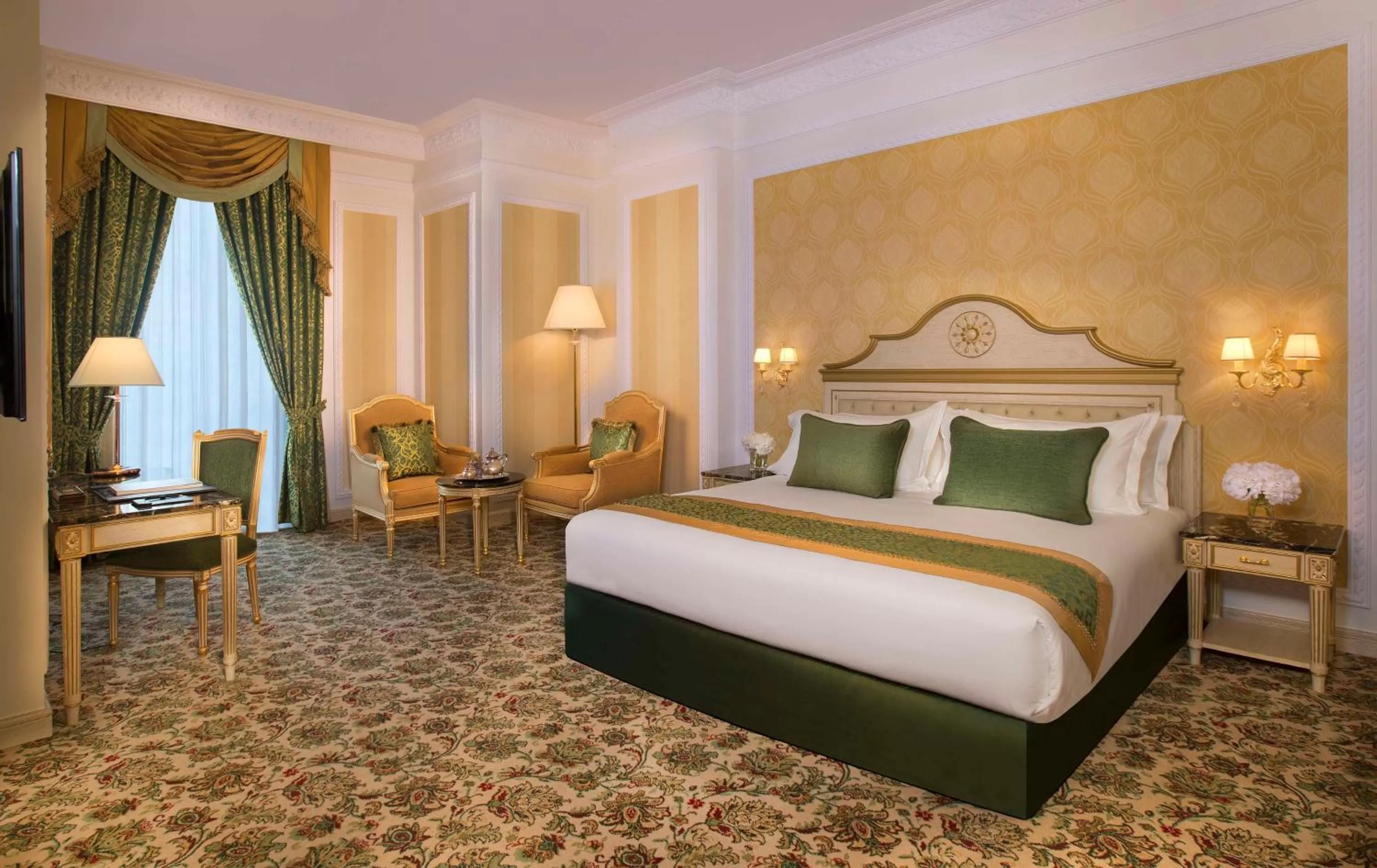 Bedroom, Bed in Royal Rose Abu Dhabi, a Curio Collection by Hilton Affiliated Hotel