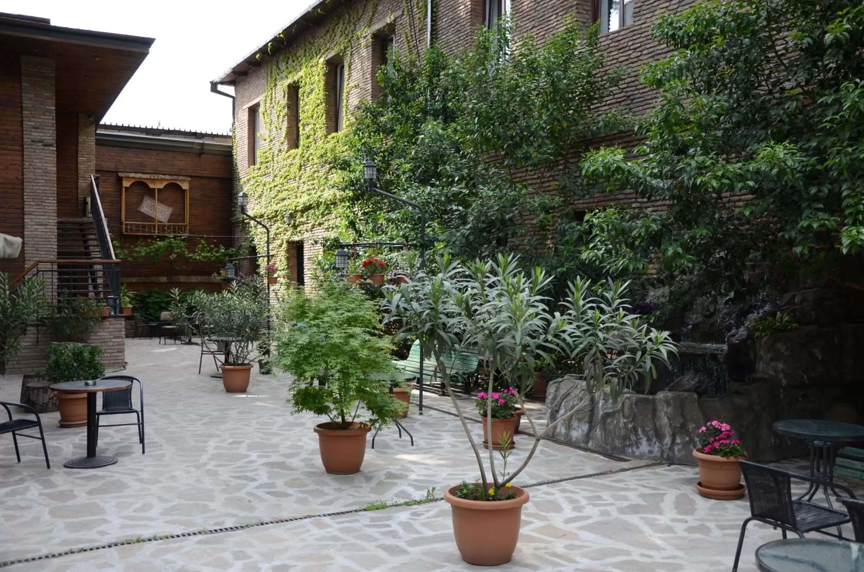 Inner courtyard view in Tiflis Hotel