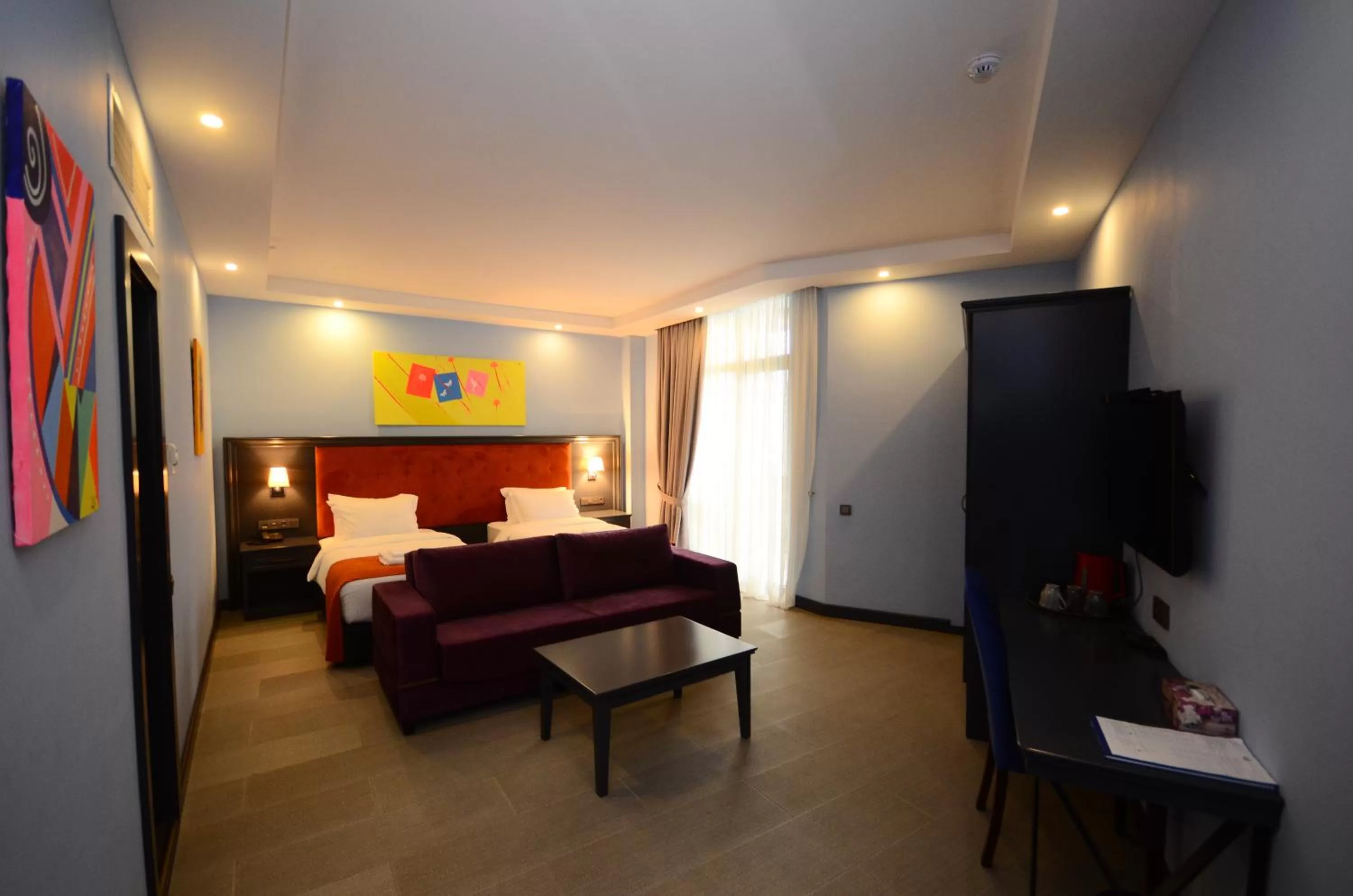 Living room, Bed in Batumi Palm Hotel