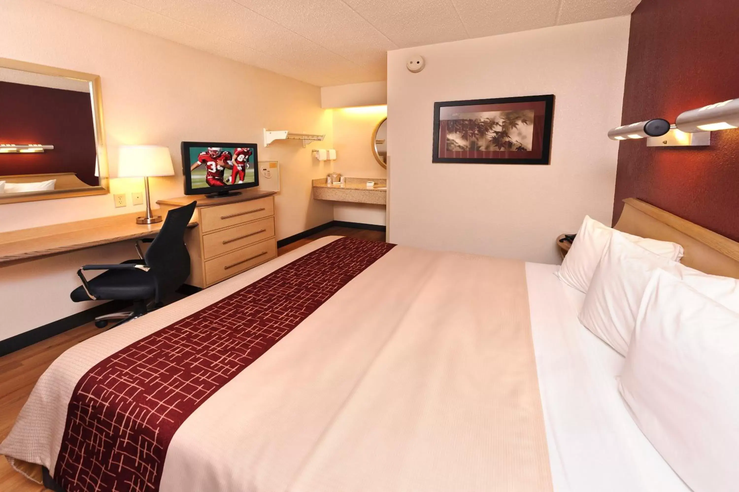 Photo of the whole room, Room Photo in Red Roof Inn Dayton North Airport