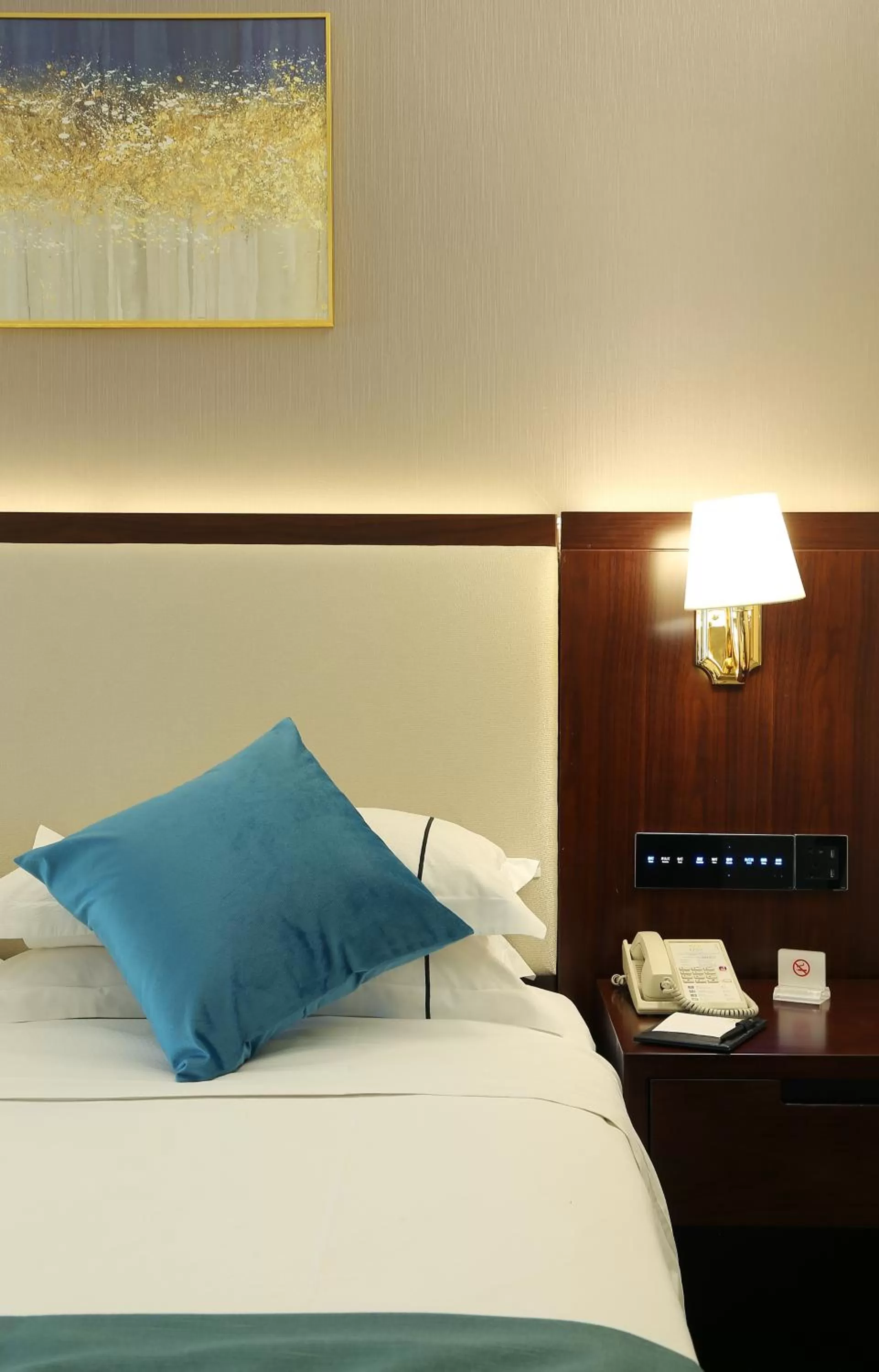 Decorative detail, Bed in Asia International Hotel Guangdong