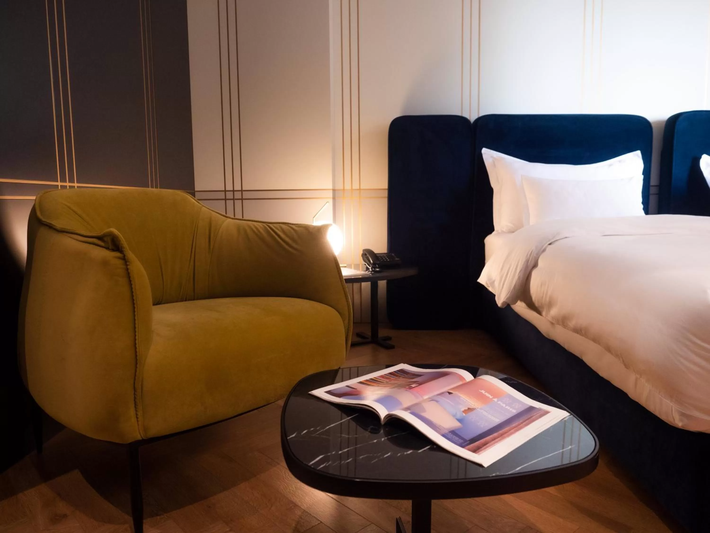 Bed in Moncafe Boutique Hotel & SPA Tirana