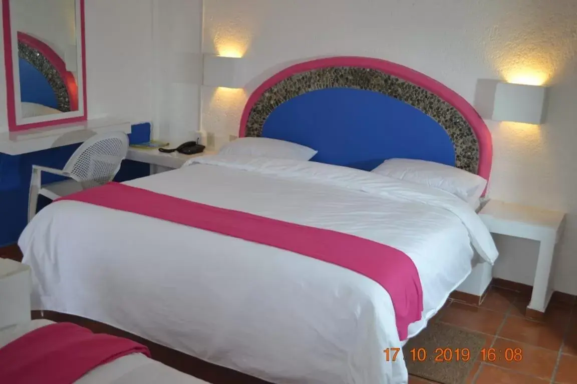 Bed in Hotel Pachuca Inn