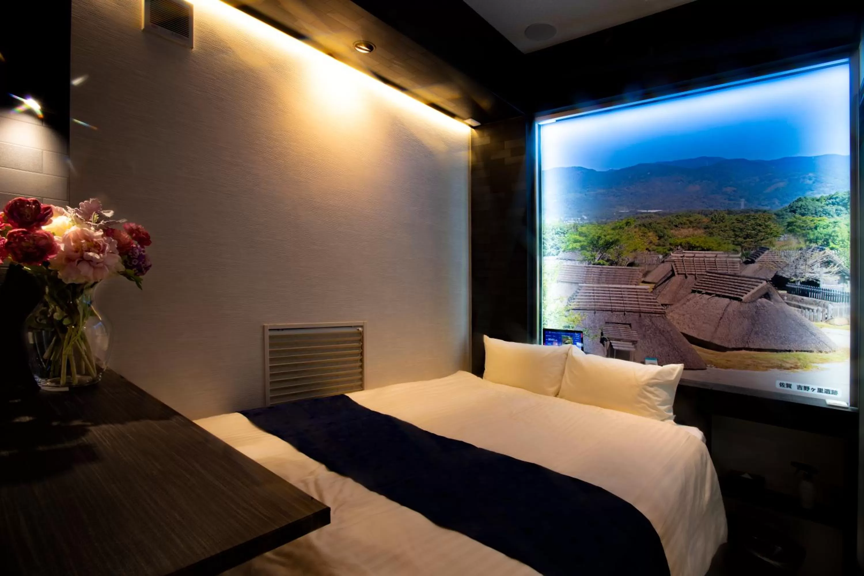 Bed in Hotel Xcell Hiroshima Nagarekawa