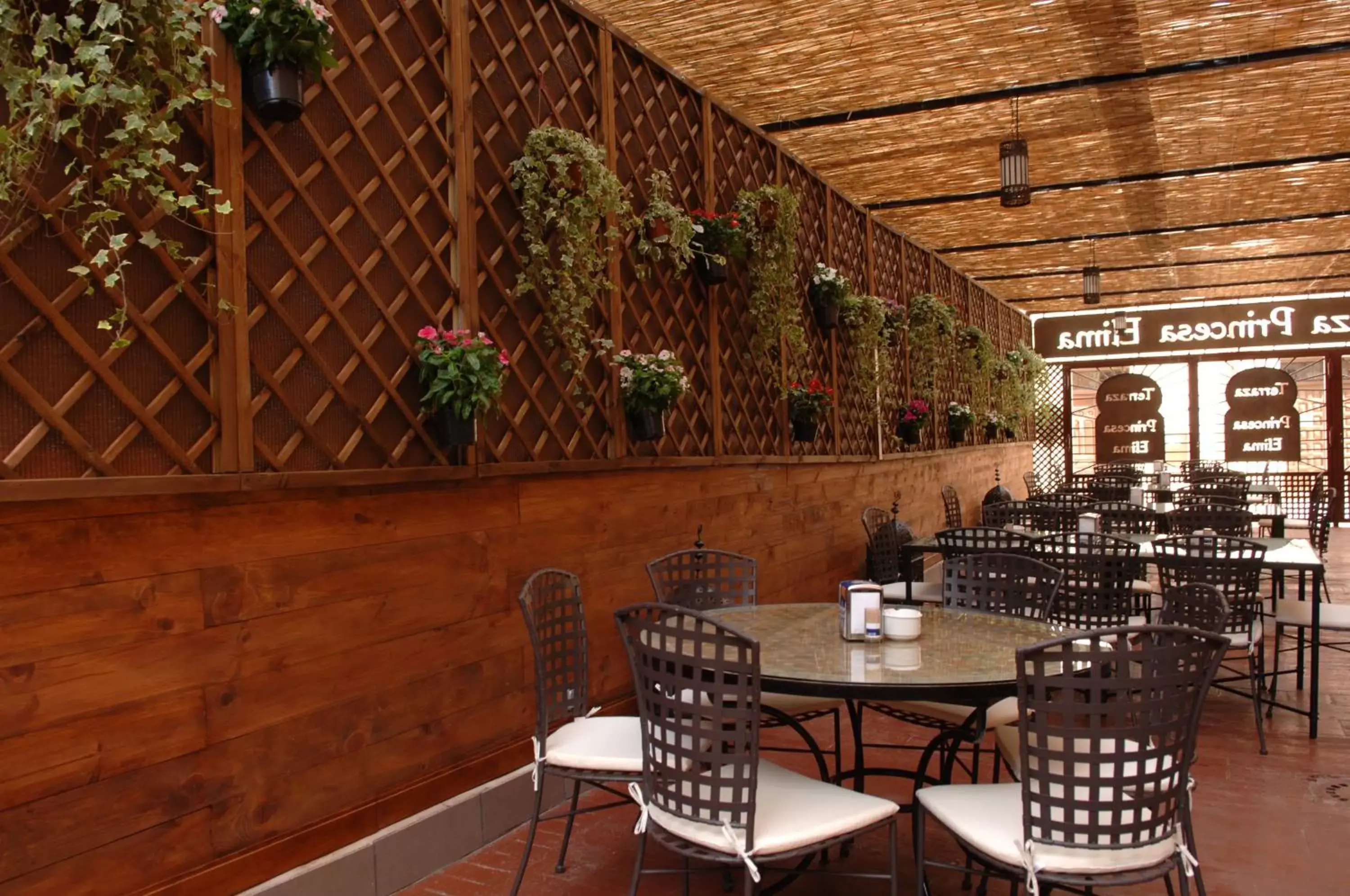 Patio, Restaurant/Places to Eat in Hospederia Princesa Elima