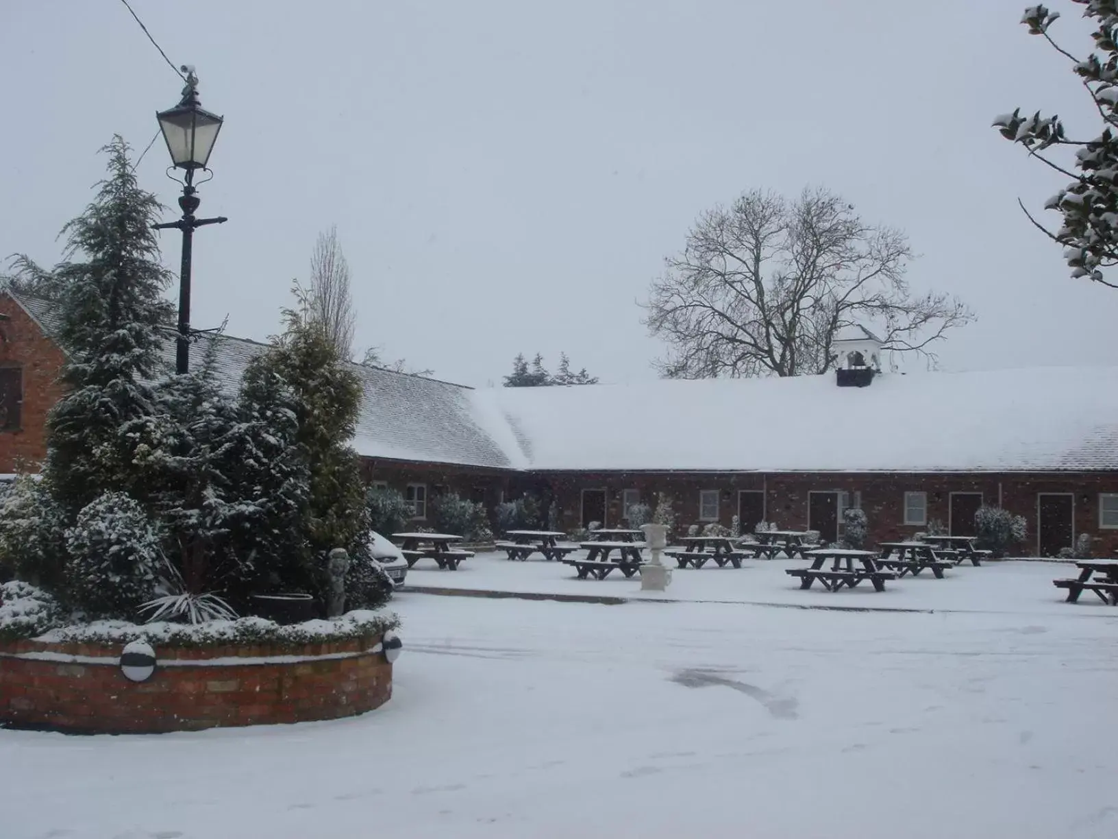 Property building, Winter in The Royal Arms Hotel