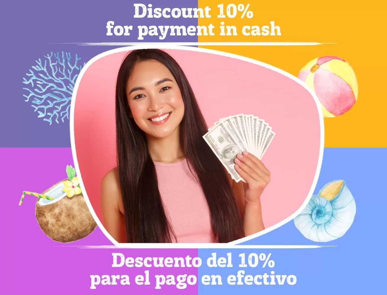 Text overlay in BEACH Condo-HOTEL with VILLAS & PRIVATE Apartments WIFI BBQ Beach CLUB & SPA