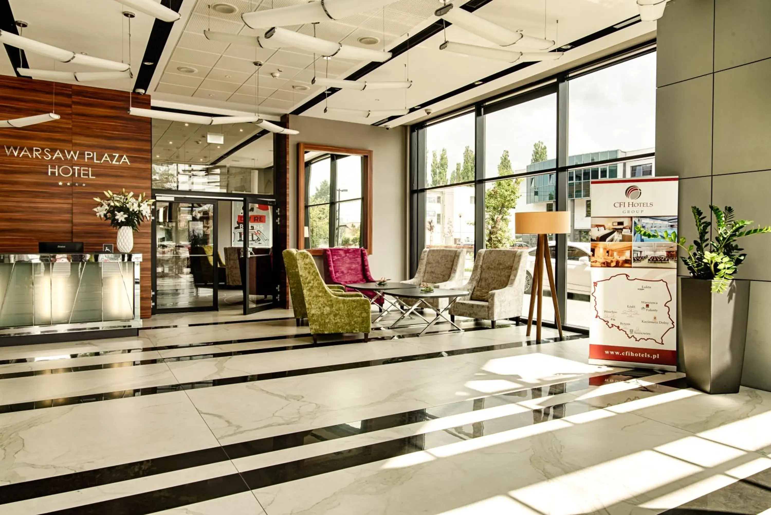 Lobby or reception in Warsaw Plaza Hotel Lobby or reception in Warsaw Plaza Hotel