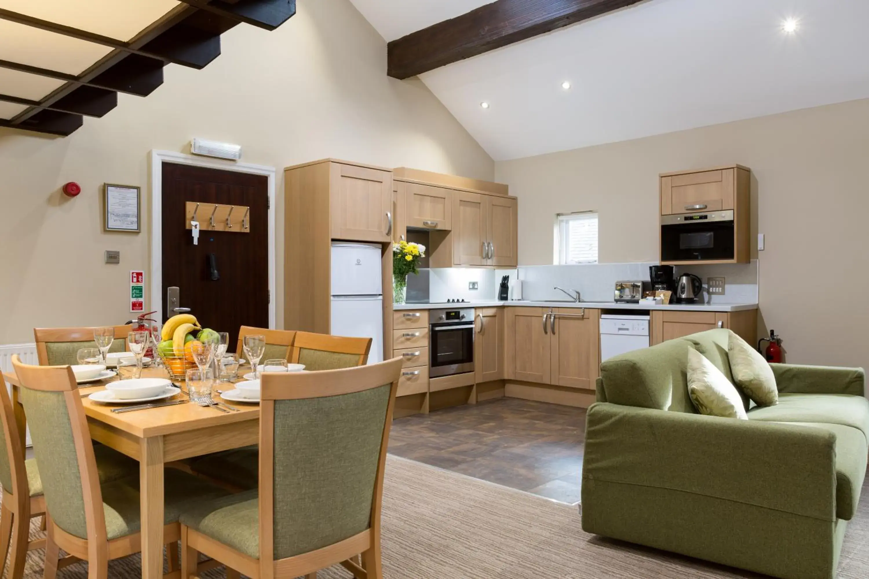 Living room, Kitchen/Kitchenette in Thurnham Hall Resort