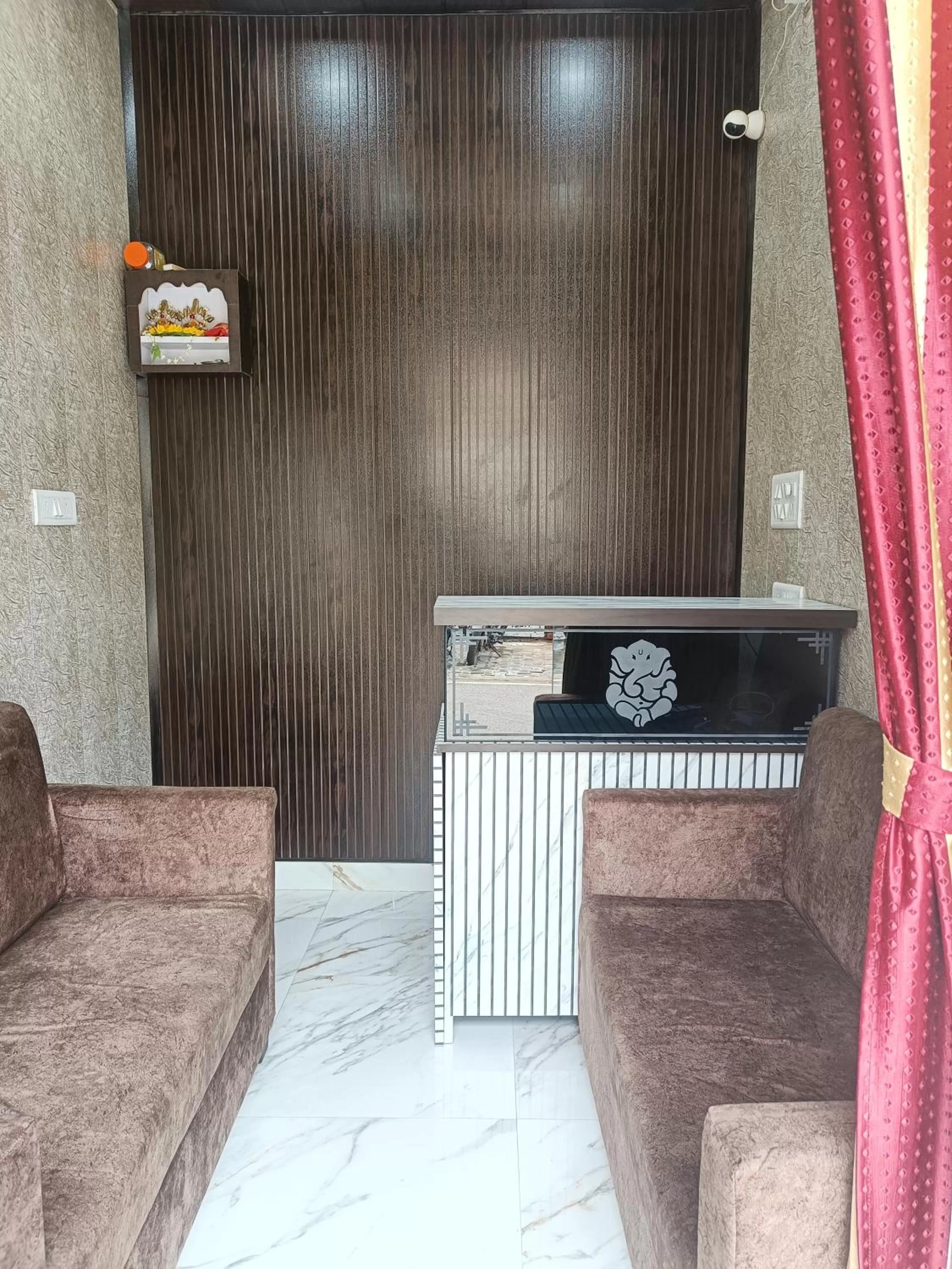 Lobby or reception in Hotel Saraswati Palace