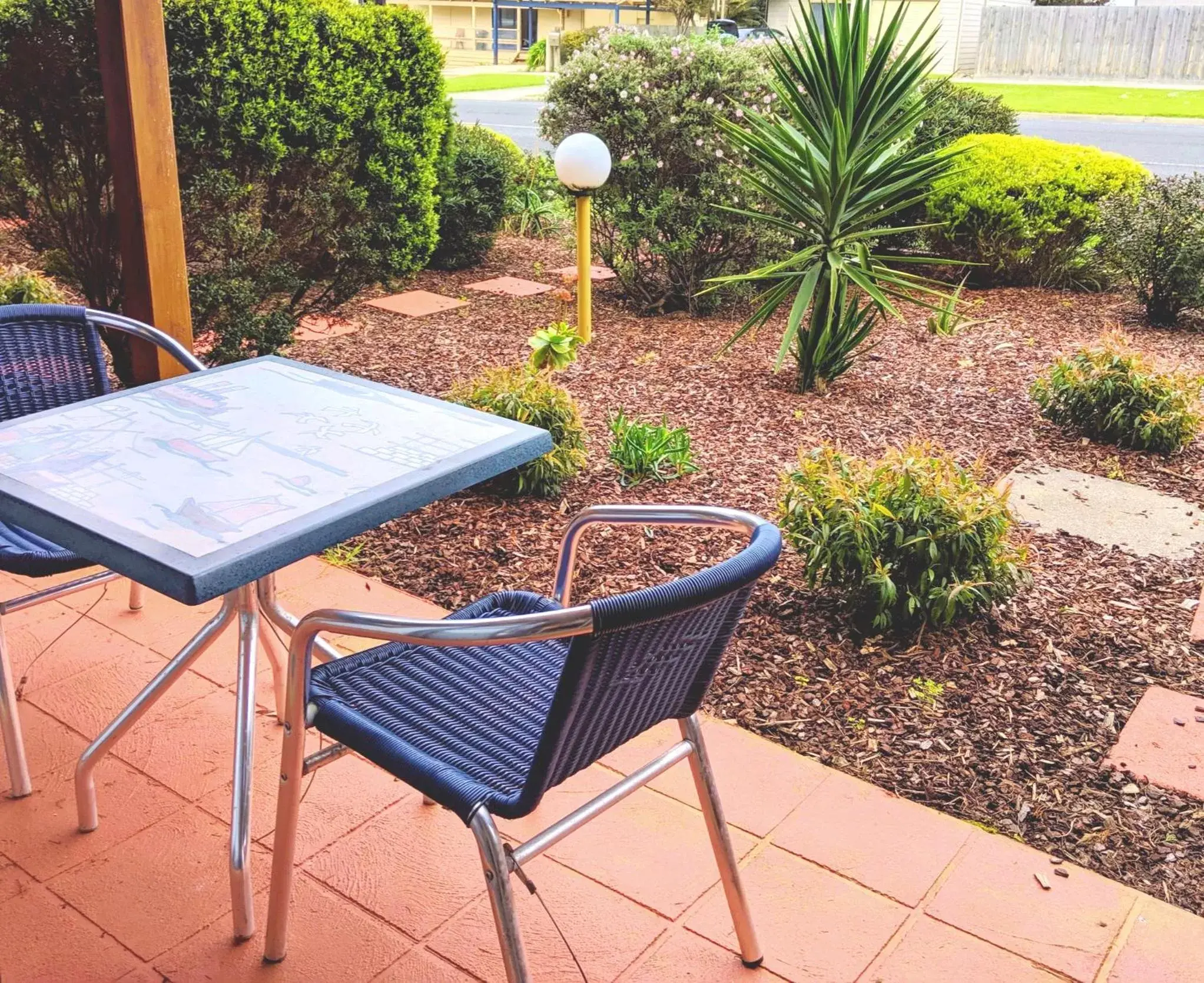 Patio in Seaview Motel & Apartments