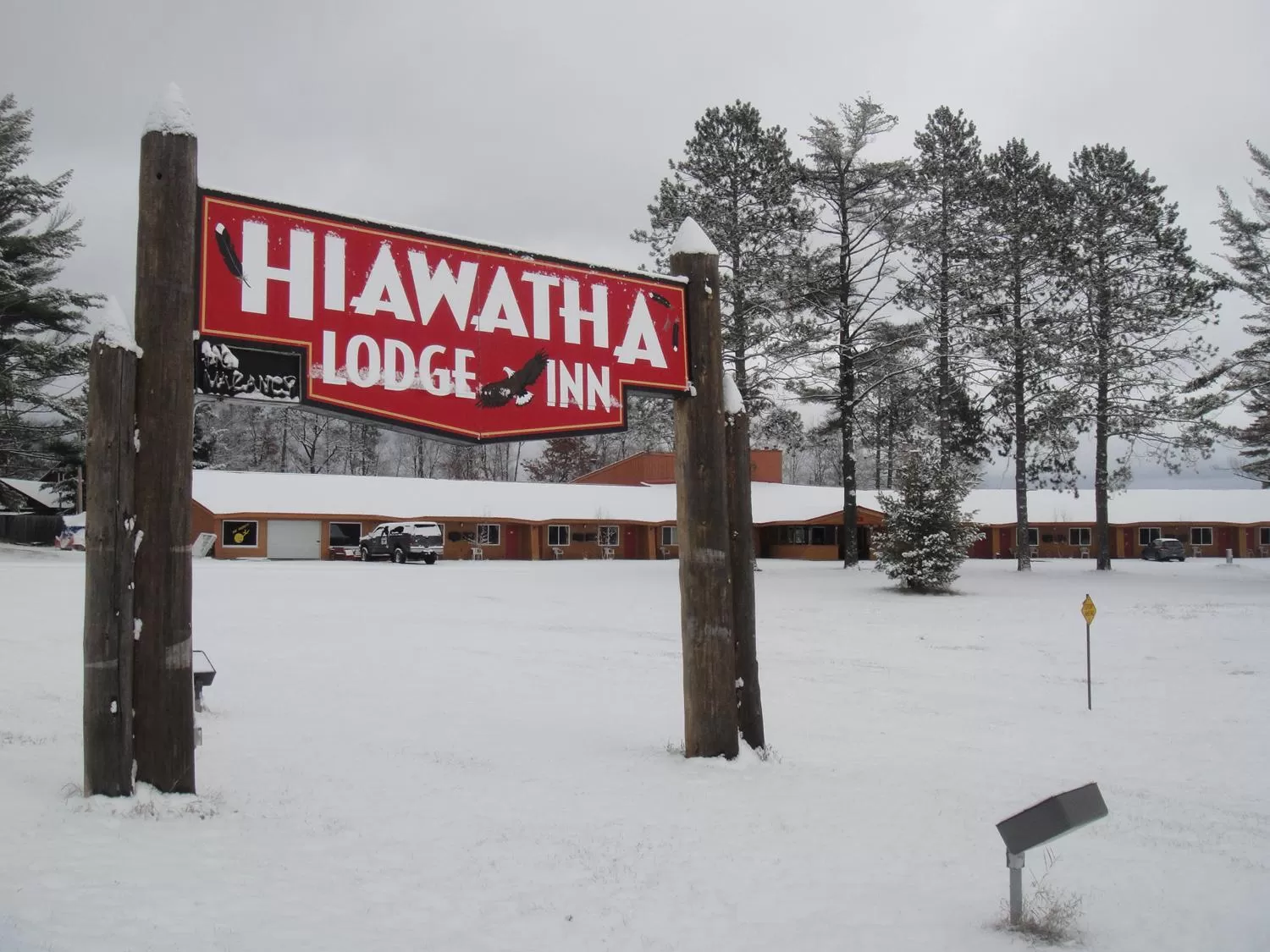 Winter in Hiawatha Lodge Inn