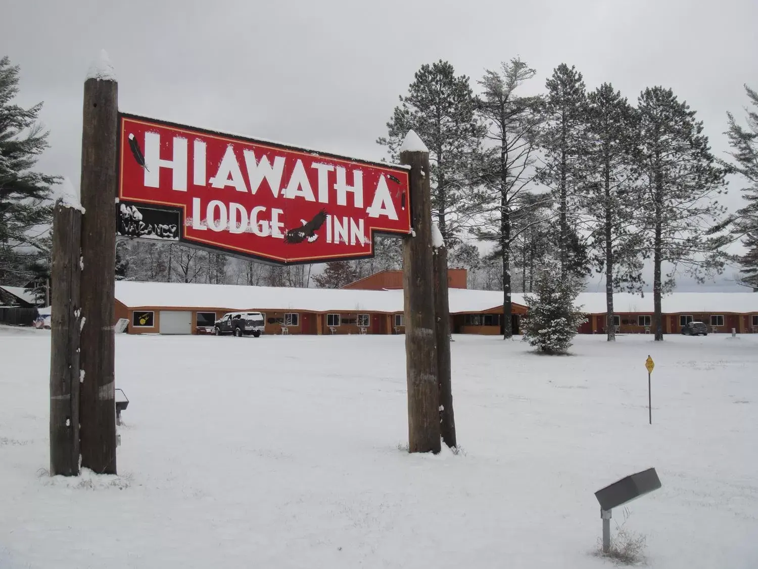 Winter in Hiawatha Lodge Inn