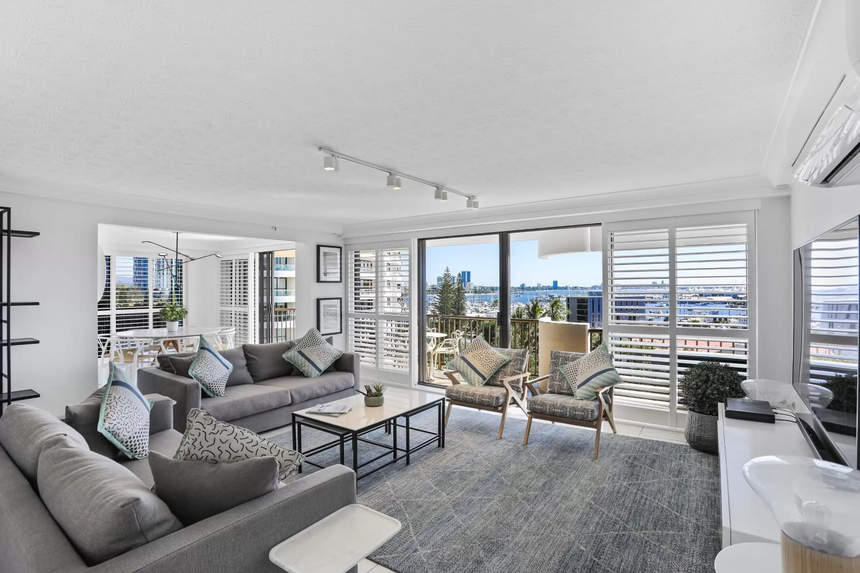 Living room in De Ville Apartments