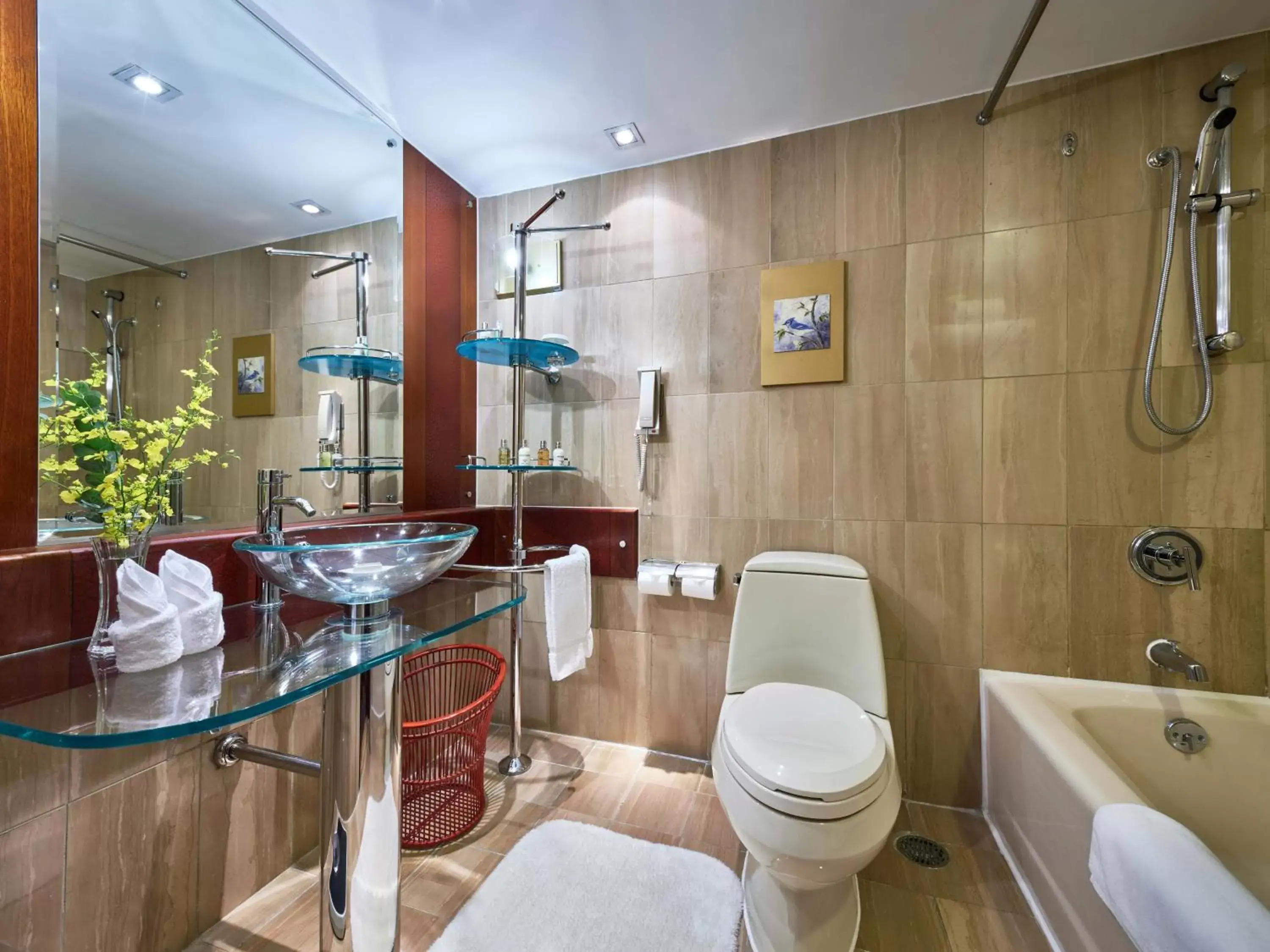 Shower, Bathroom in Hongqiao Jin Jiang Hotel (Formerly Sheraton Shanghai Hongqiao Hotel)