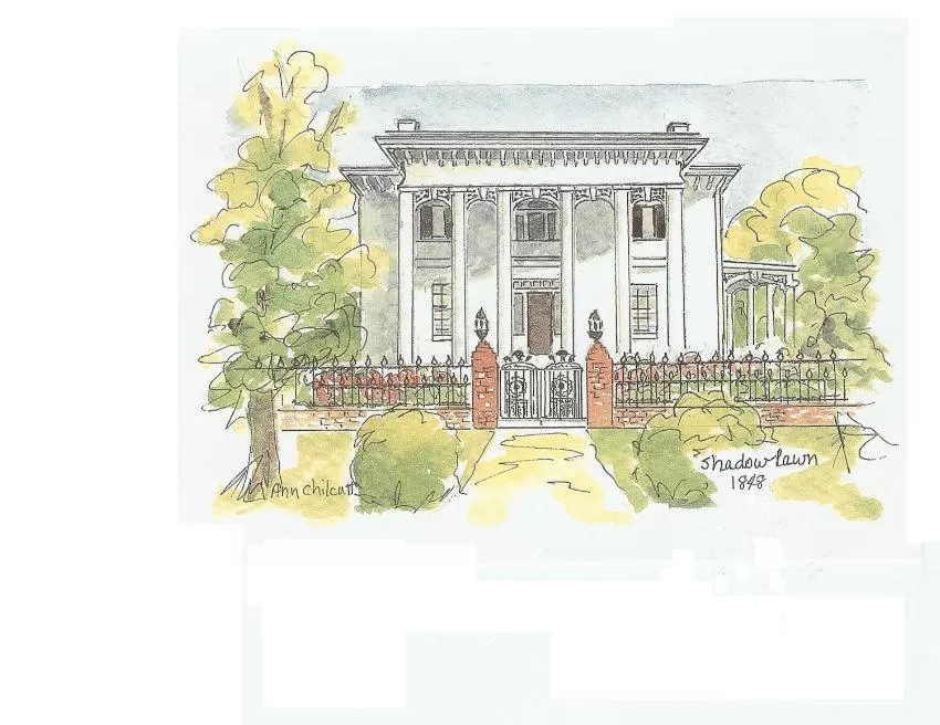 Decorative detail, Floor Plan in Shadowlawn Bed and Breakfast