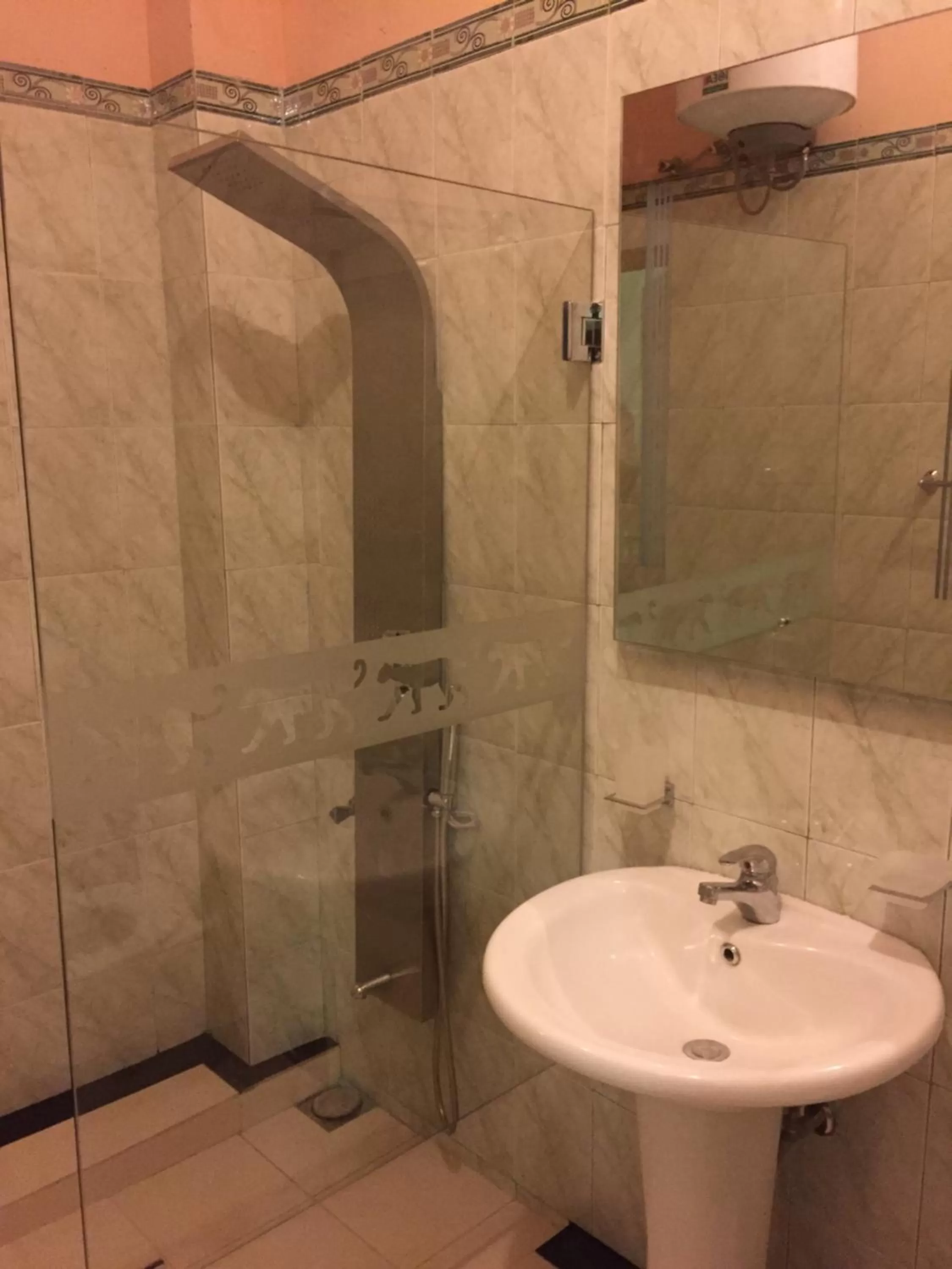 Shower in Le leopard d 'argent