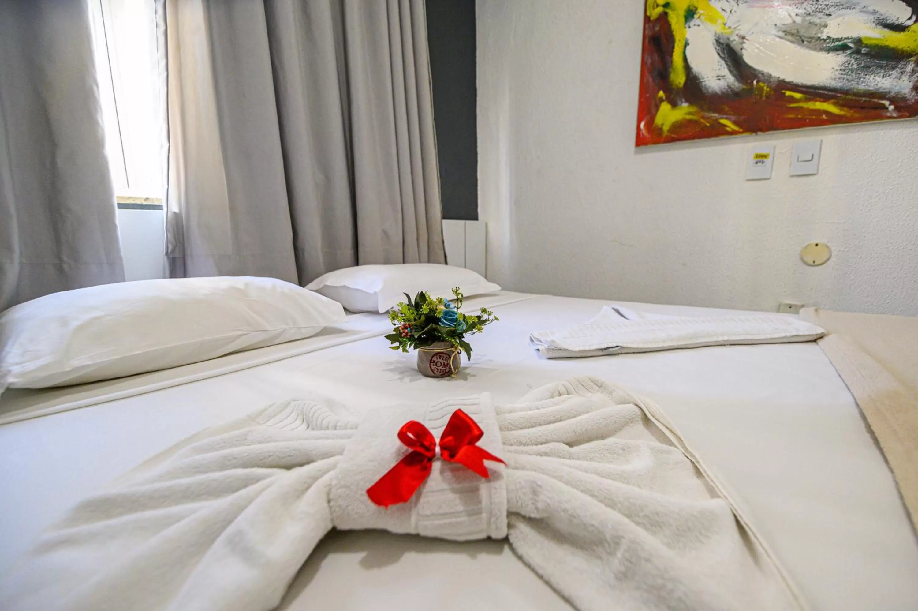 Bedroom, Bed in Hotel Rotorua inn Fortaleza - Beira Mar