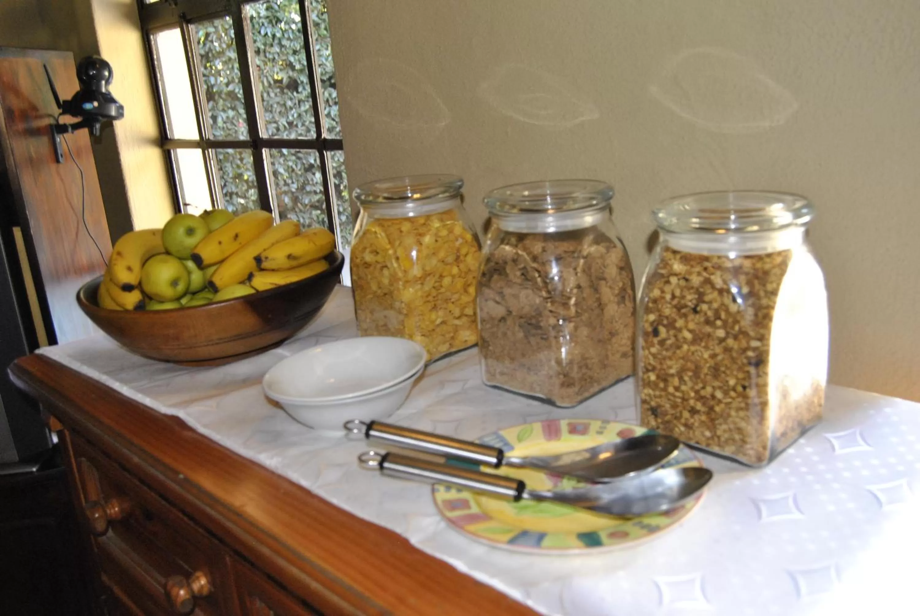 Continental breakfast in Birch Tree Cottage