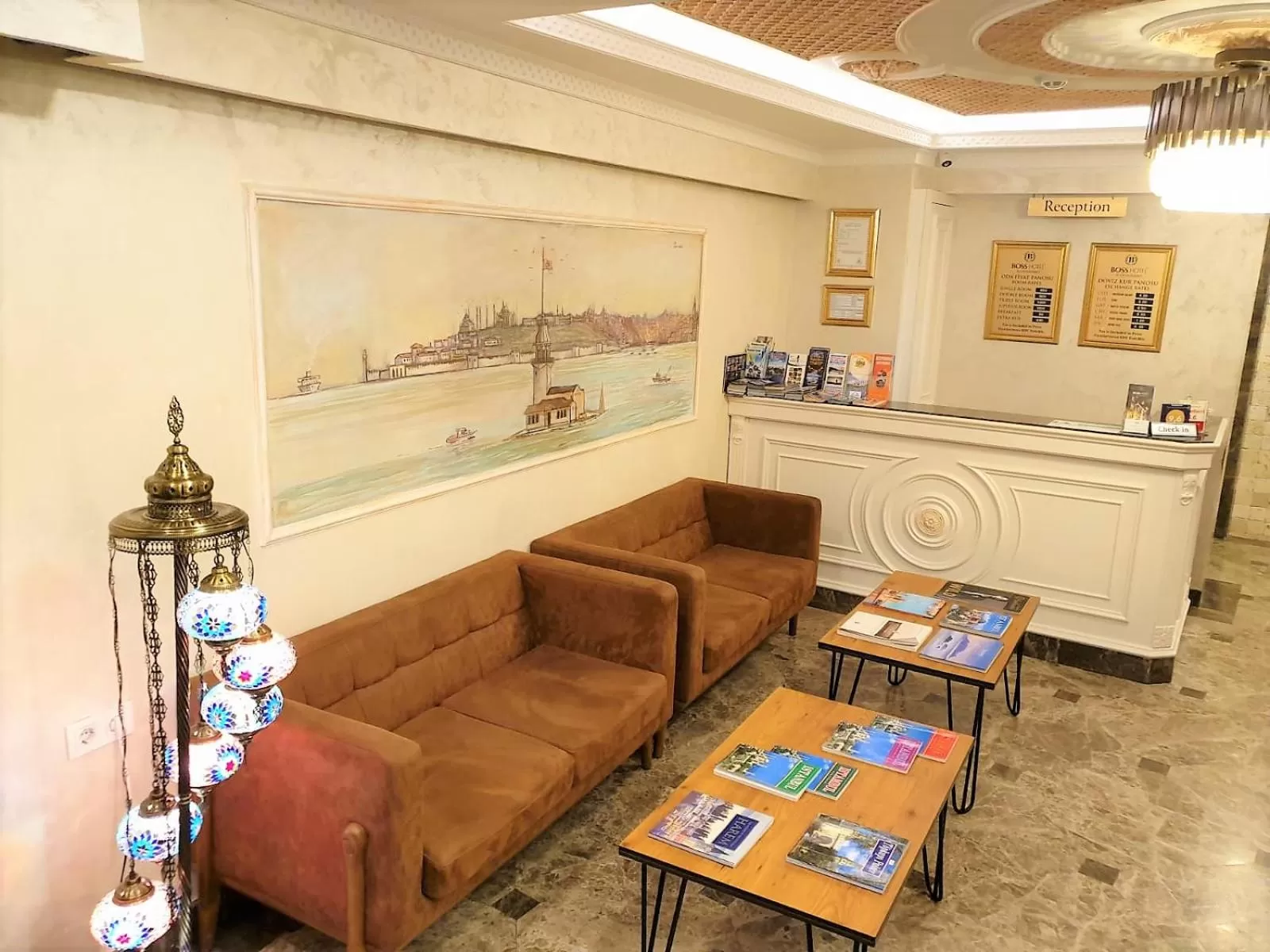 Lobby or reception in Boss Hotel Sultanahmet