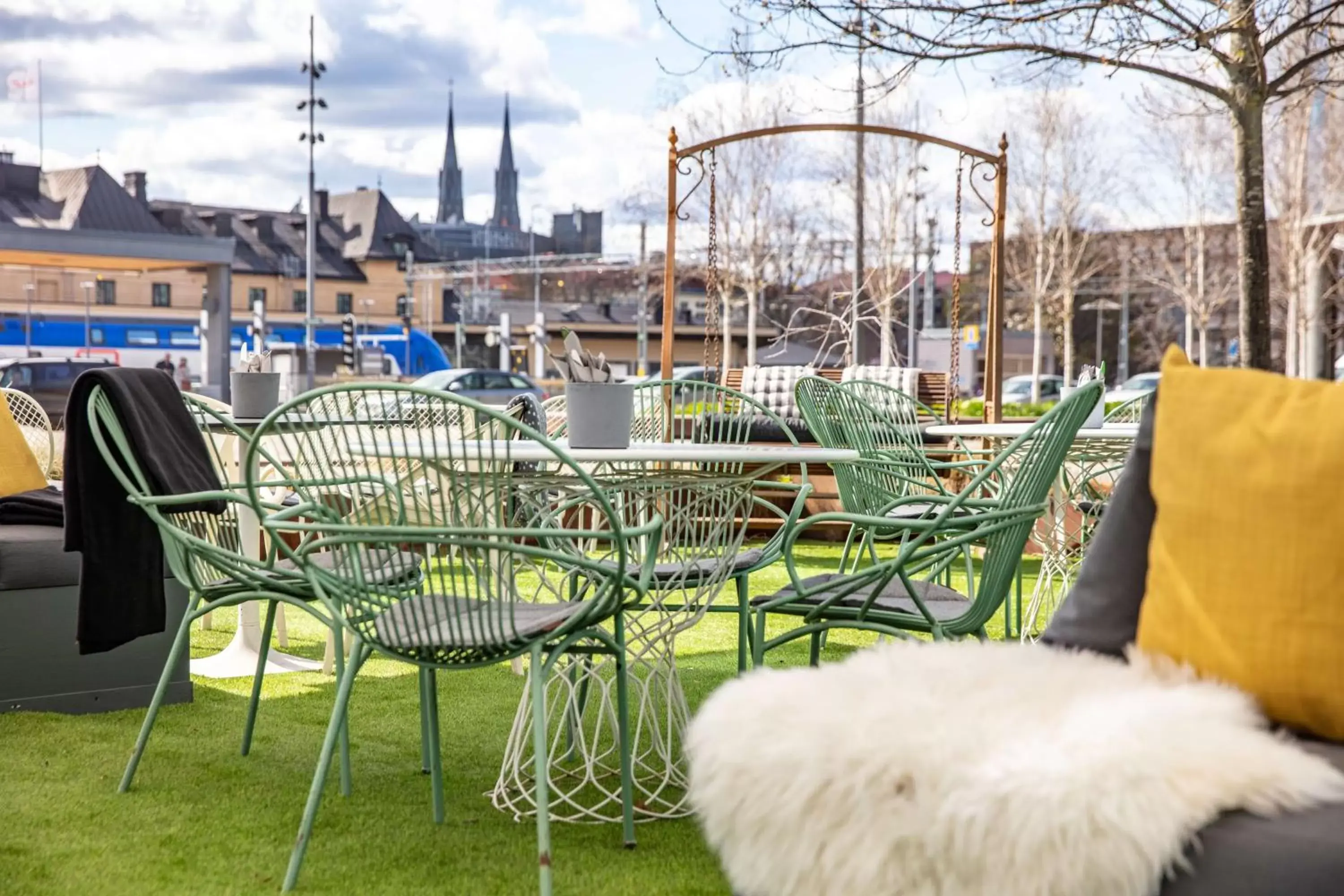 Patio in Radisson Blu Hotel Uppsala