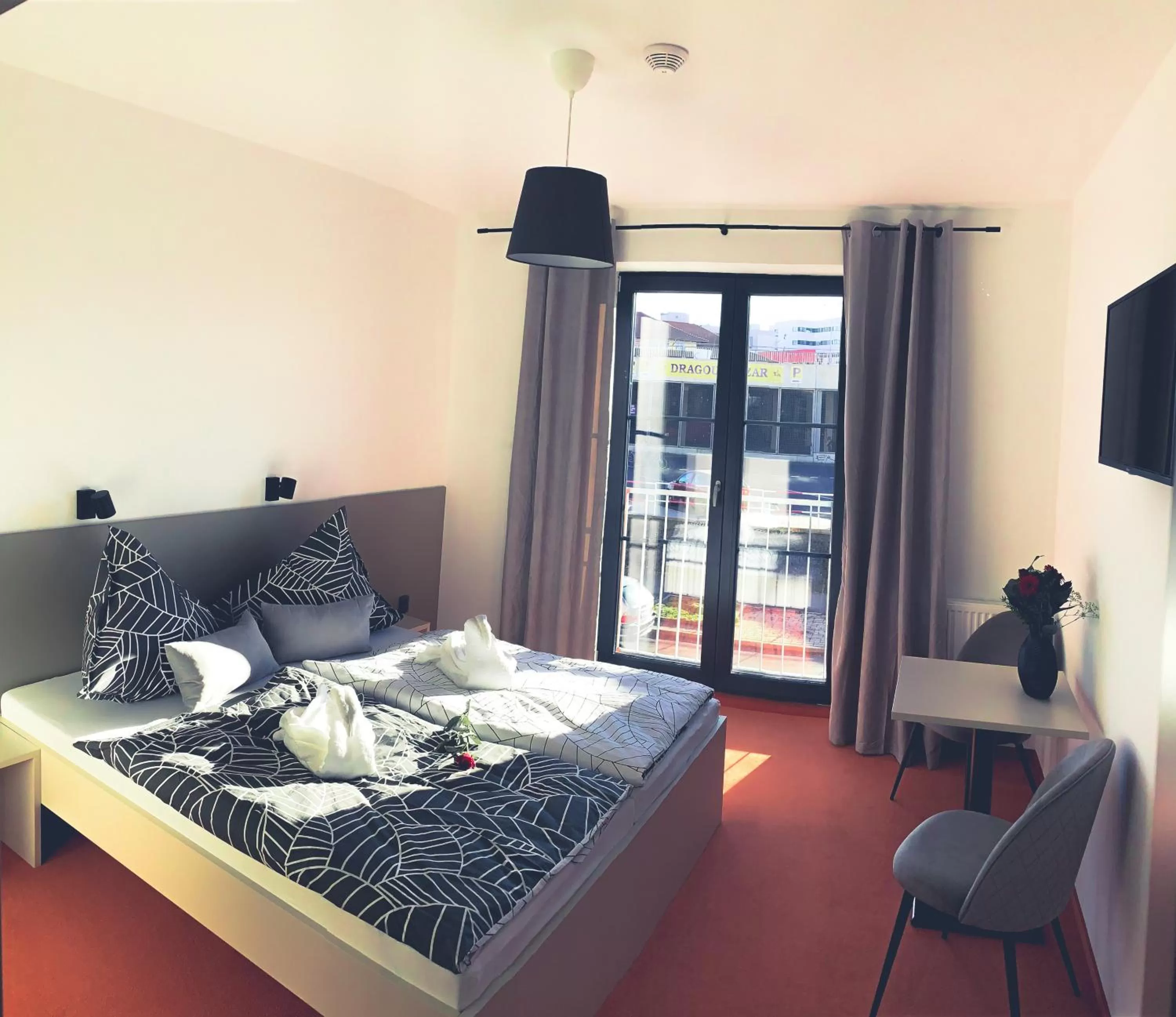 Bed in Pension Berlin