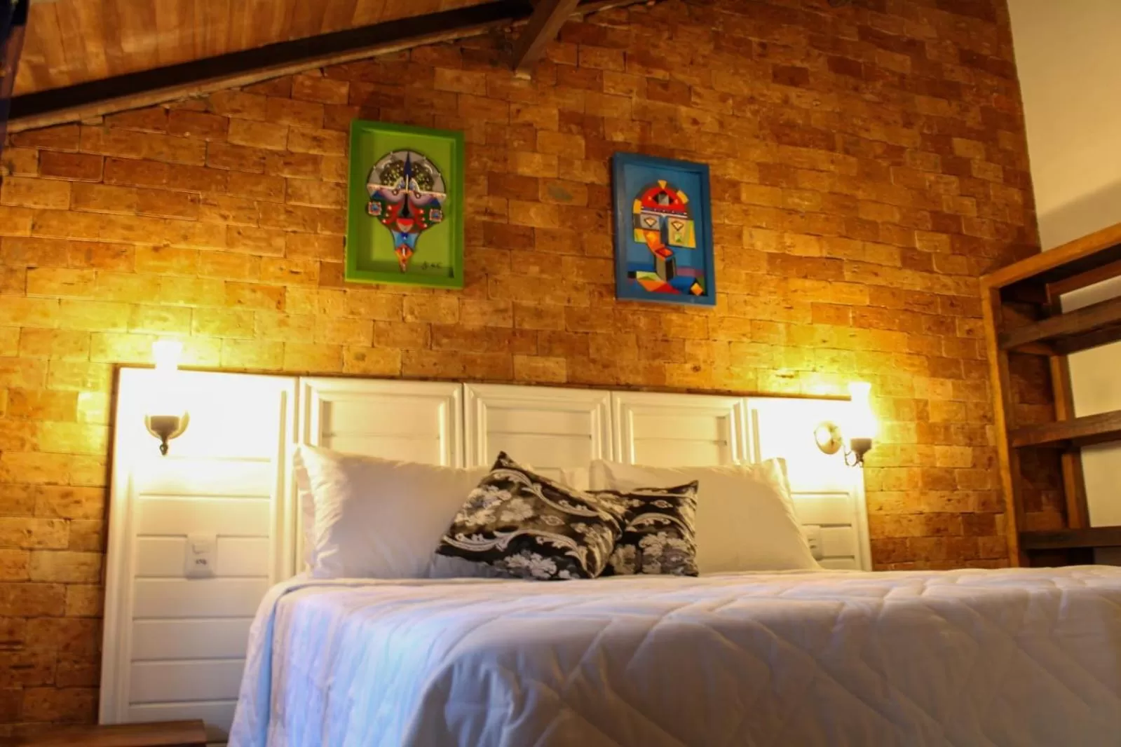 Bed in Pousada dos Hibiscus