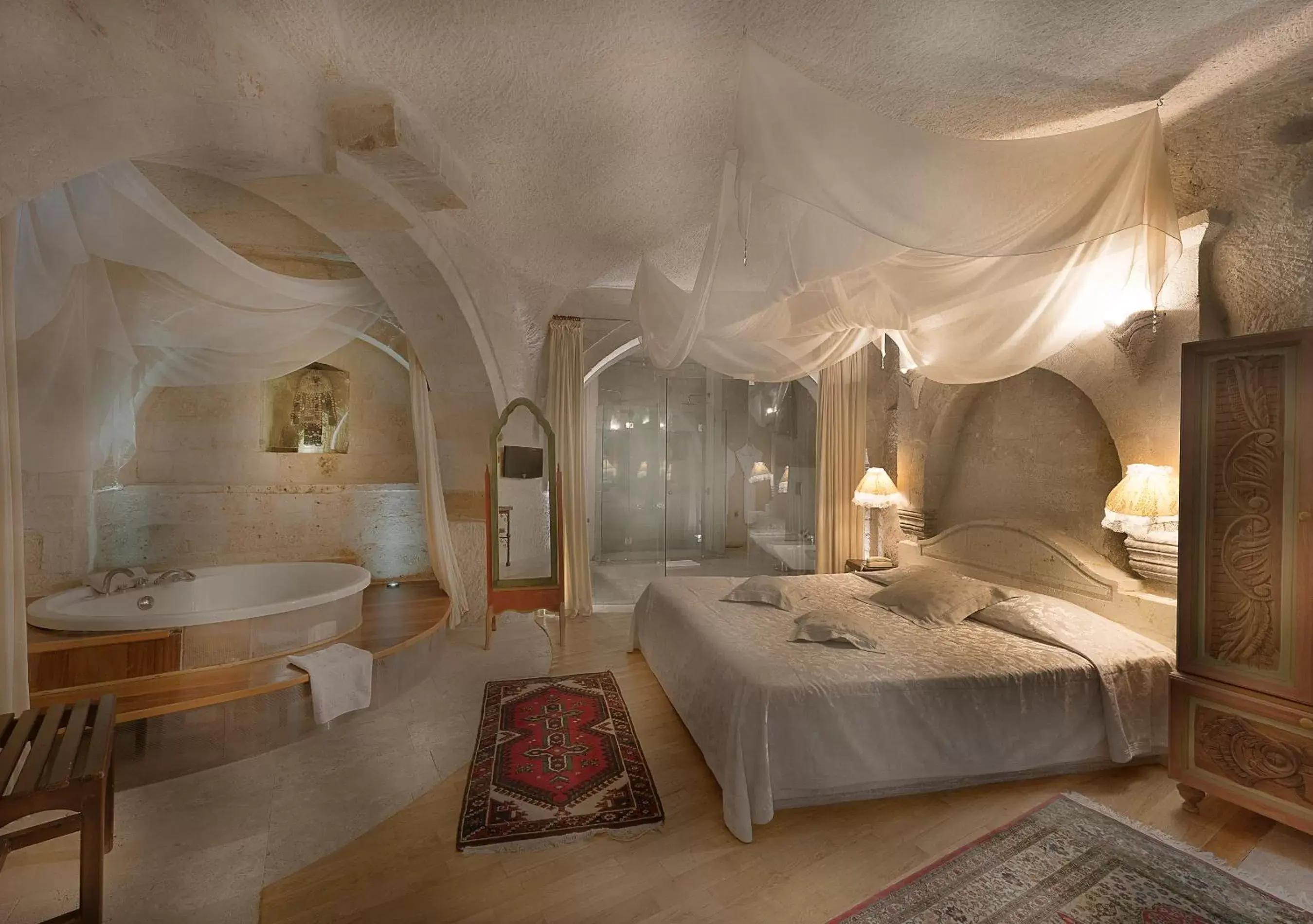 Photo of the whole room, Bed in Anatolian Houses Cave Hotel & SPA