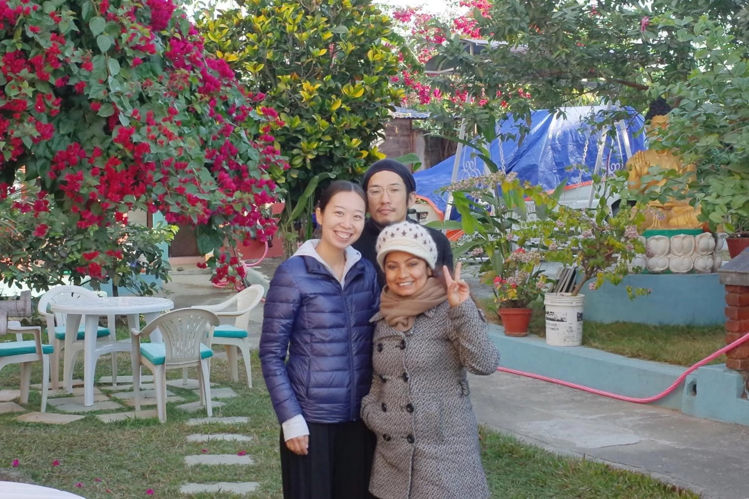 group of guests in New Annapurna Guest House
