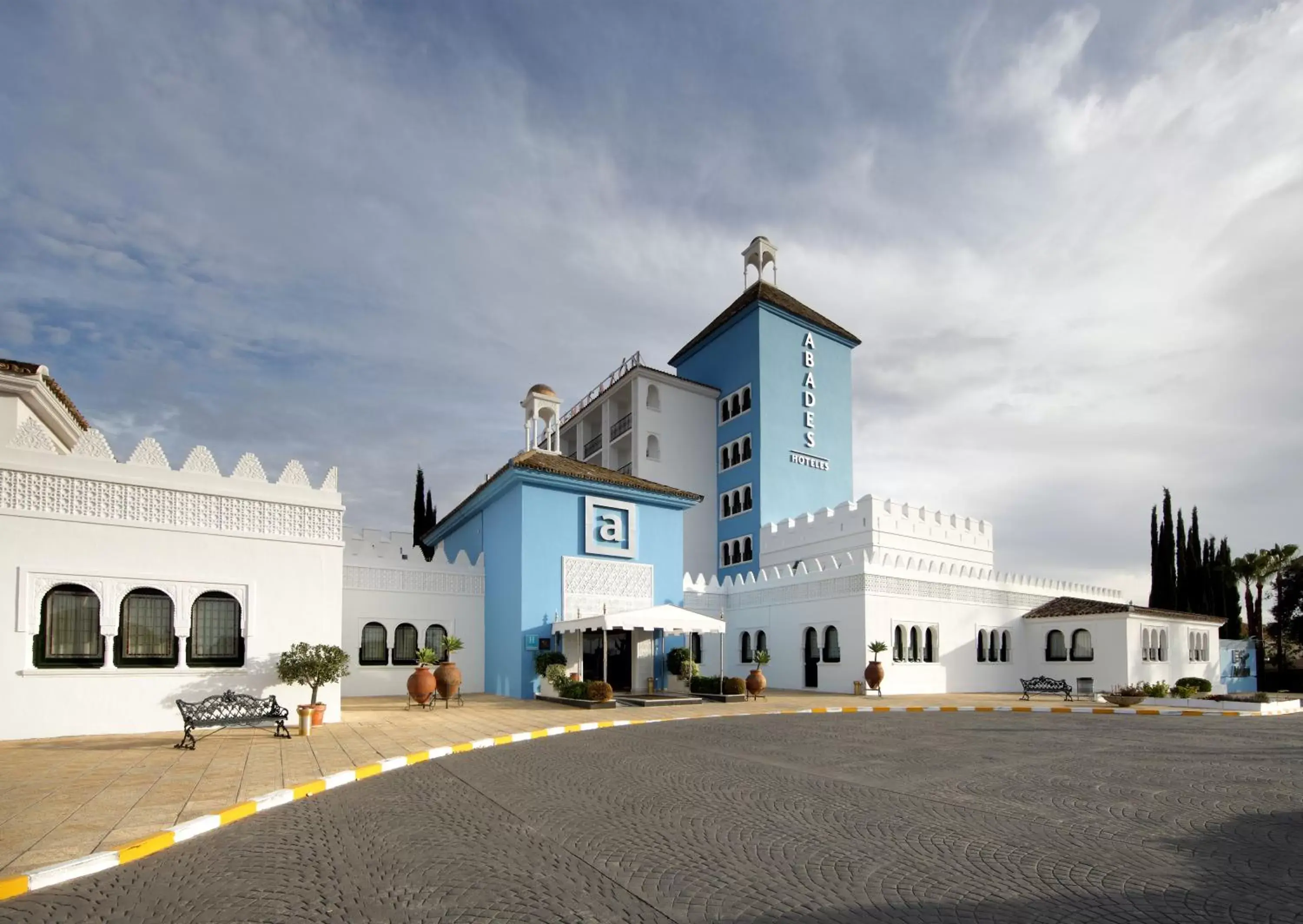 Facade/entrance, Property Building in Hotel Abades Benacazon