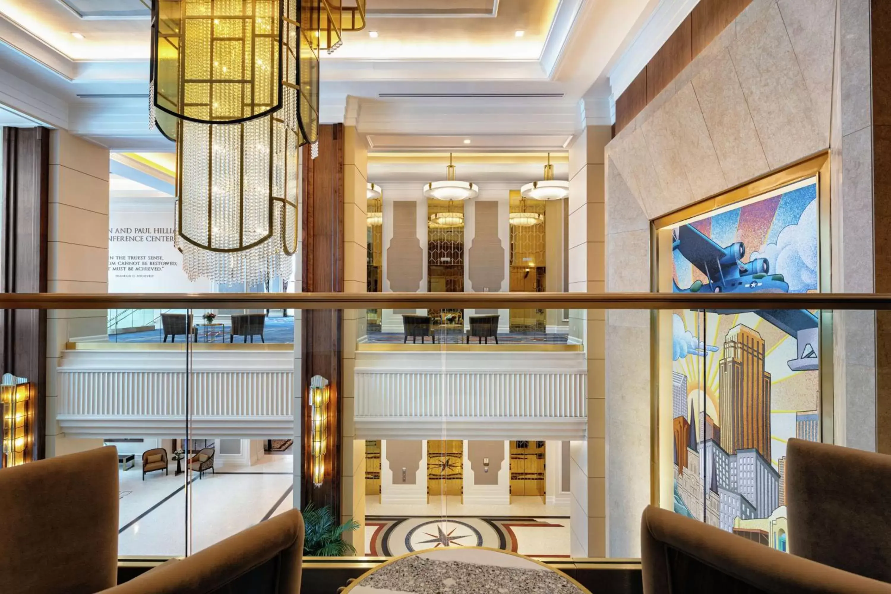 Lobby or reception in The Higgins Hotel New Orleans, Curio Collection by Hilton Lobby or reception in The Higgins Hotel New Orleans, Curio Collection by Hilton