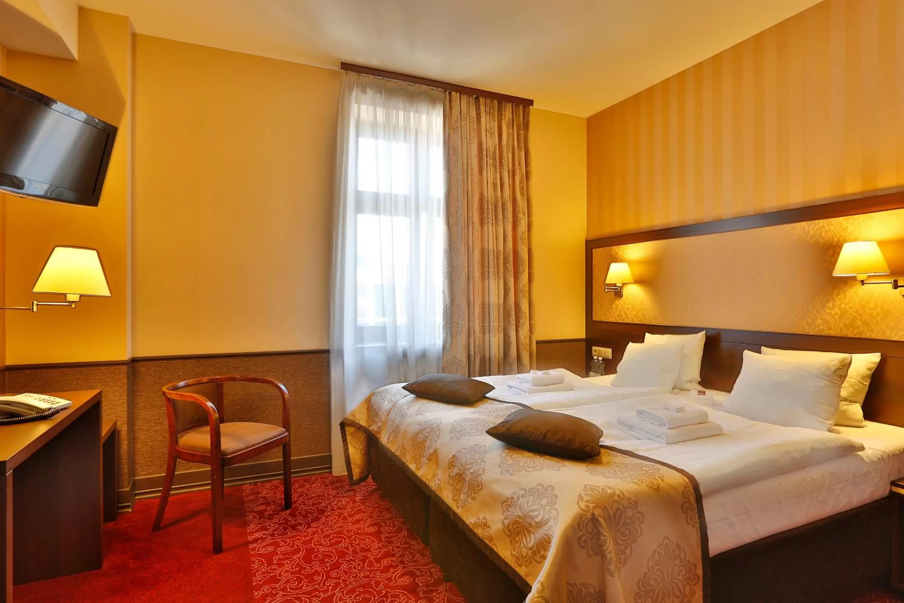 Bed in Hotel Wielopole