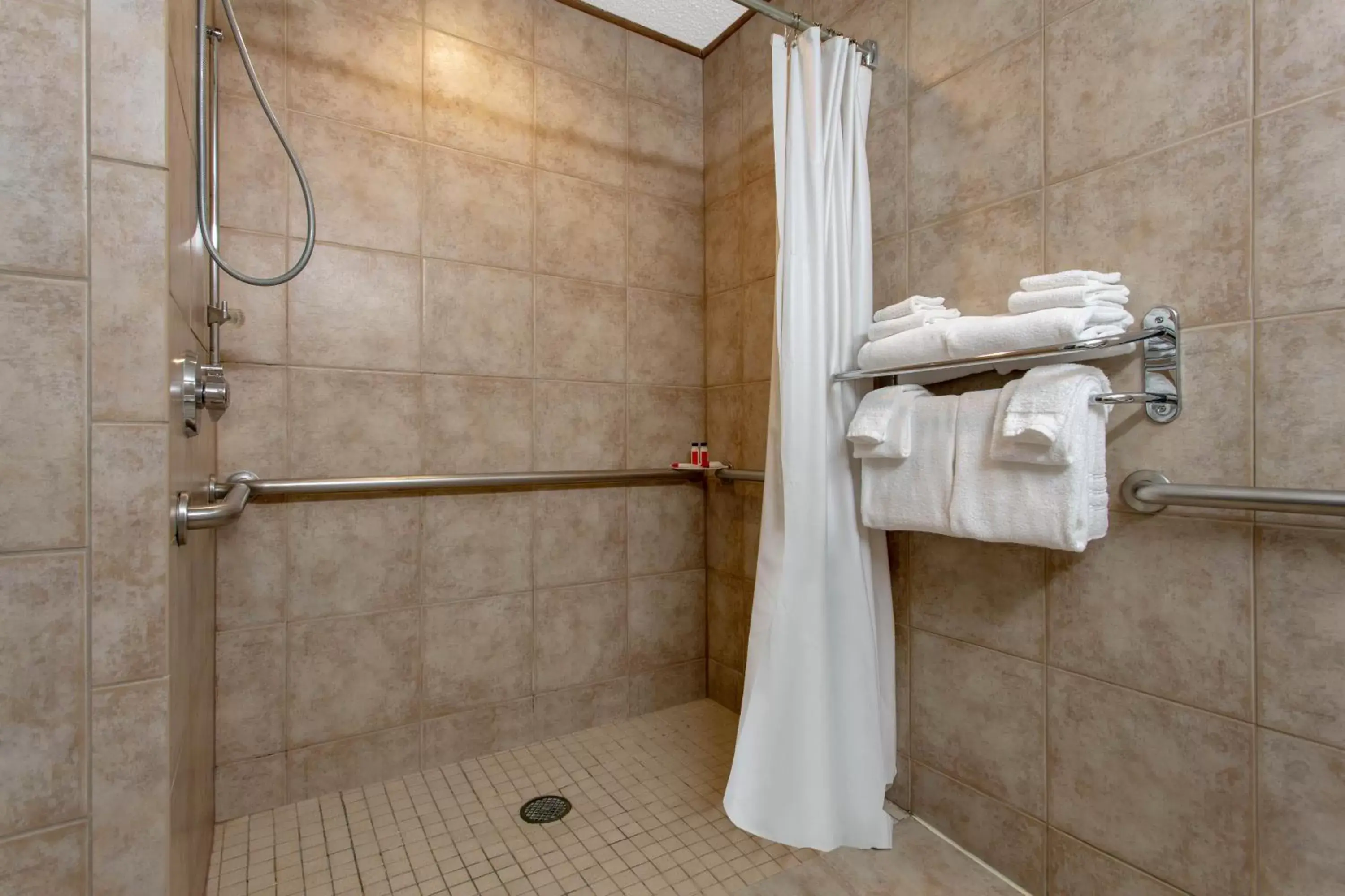 Bathroom in Microtel Inn & Suites by Wyndham Lillington/Campbell University