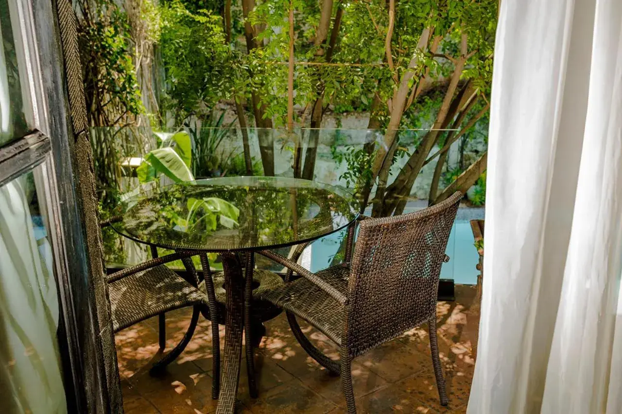 Balcony/Terrace in Hotel Boutique Hacienda Guadalupe