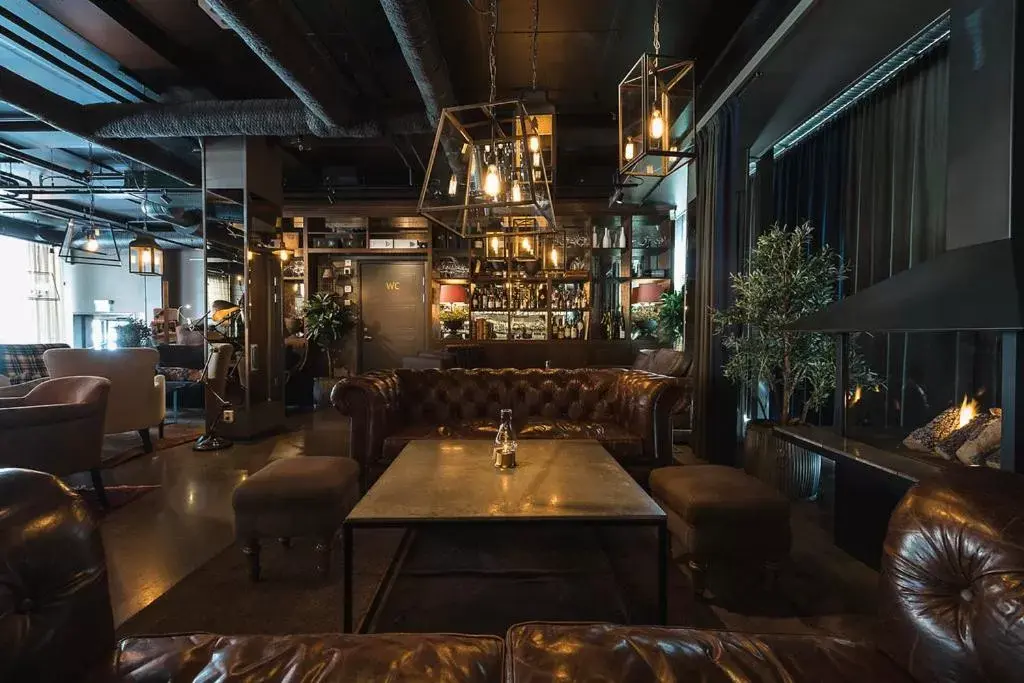 Seating area in First Hotel Central