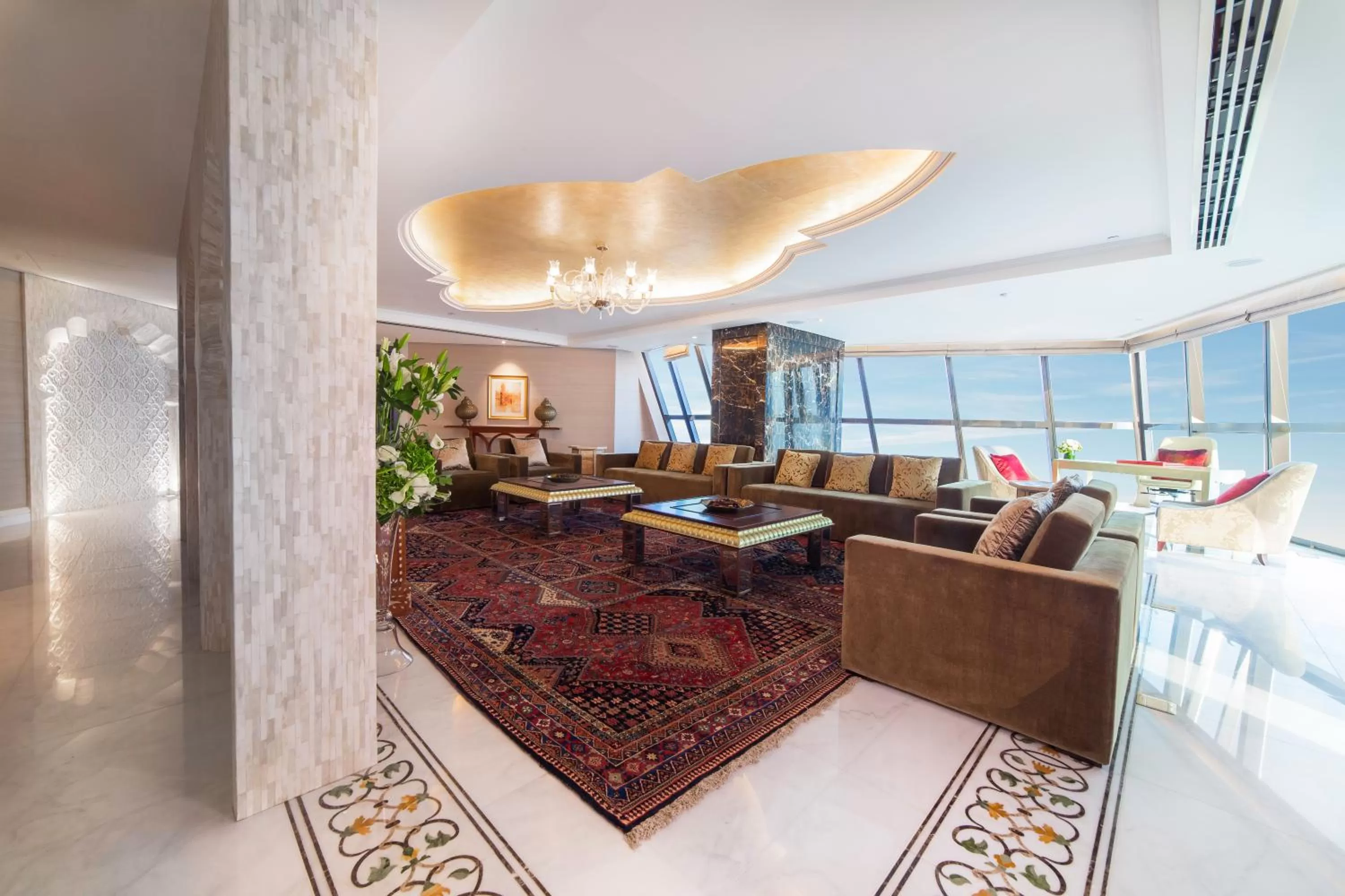 Bed in Bab Al Qasr Hotel