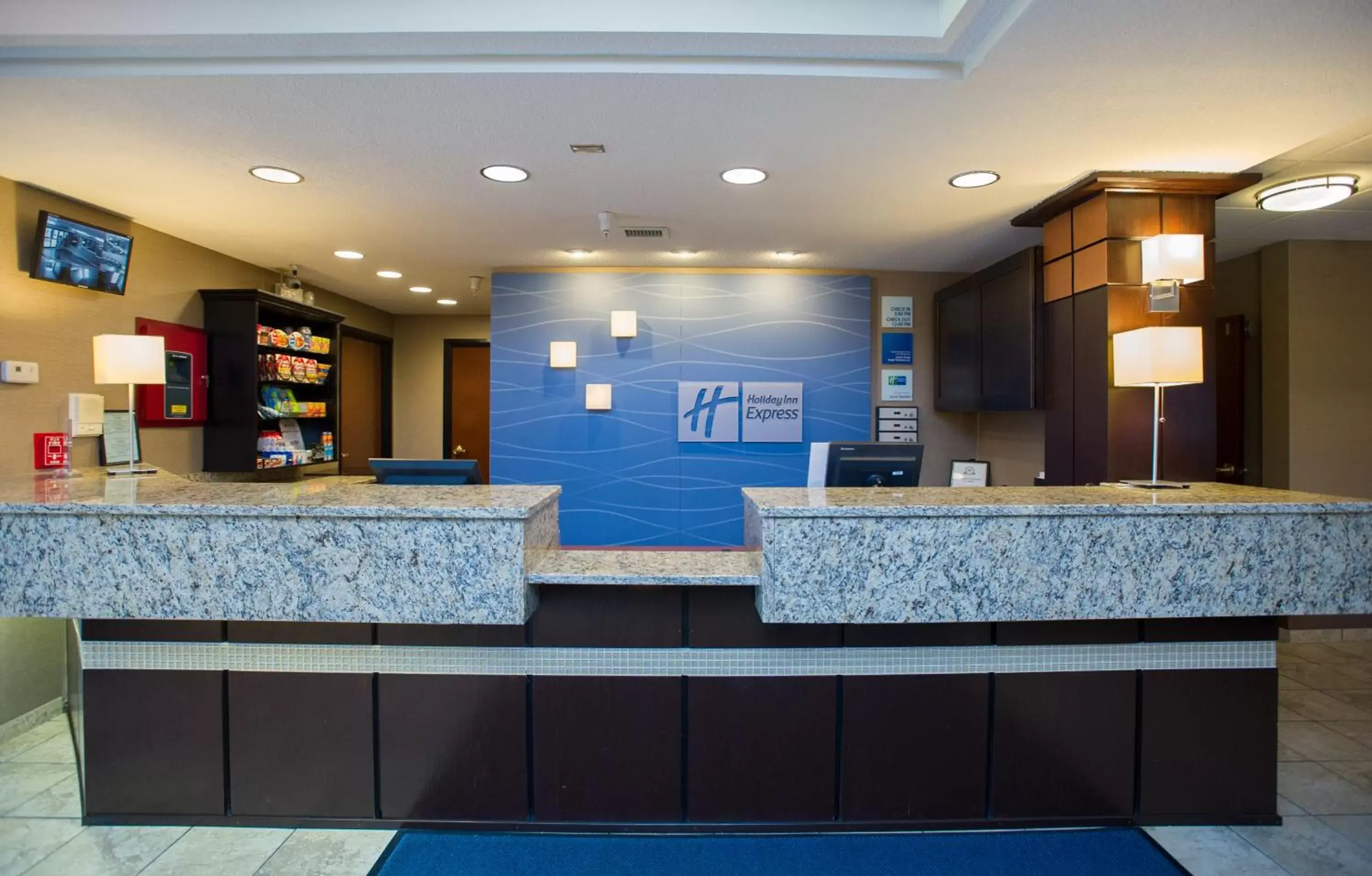 Lobby or reception in Holiday Inn Express Hotels & Suites Topeka West, an IHG Hotel