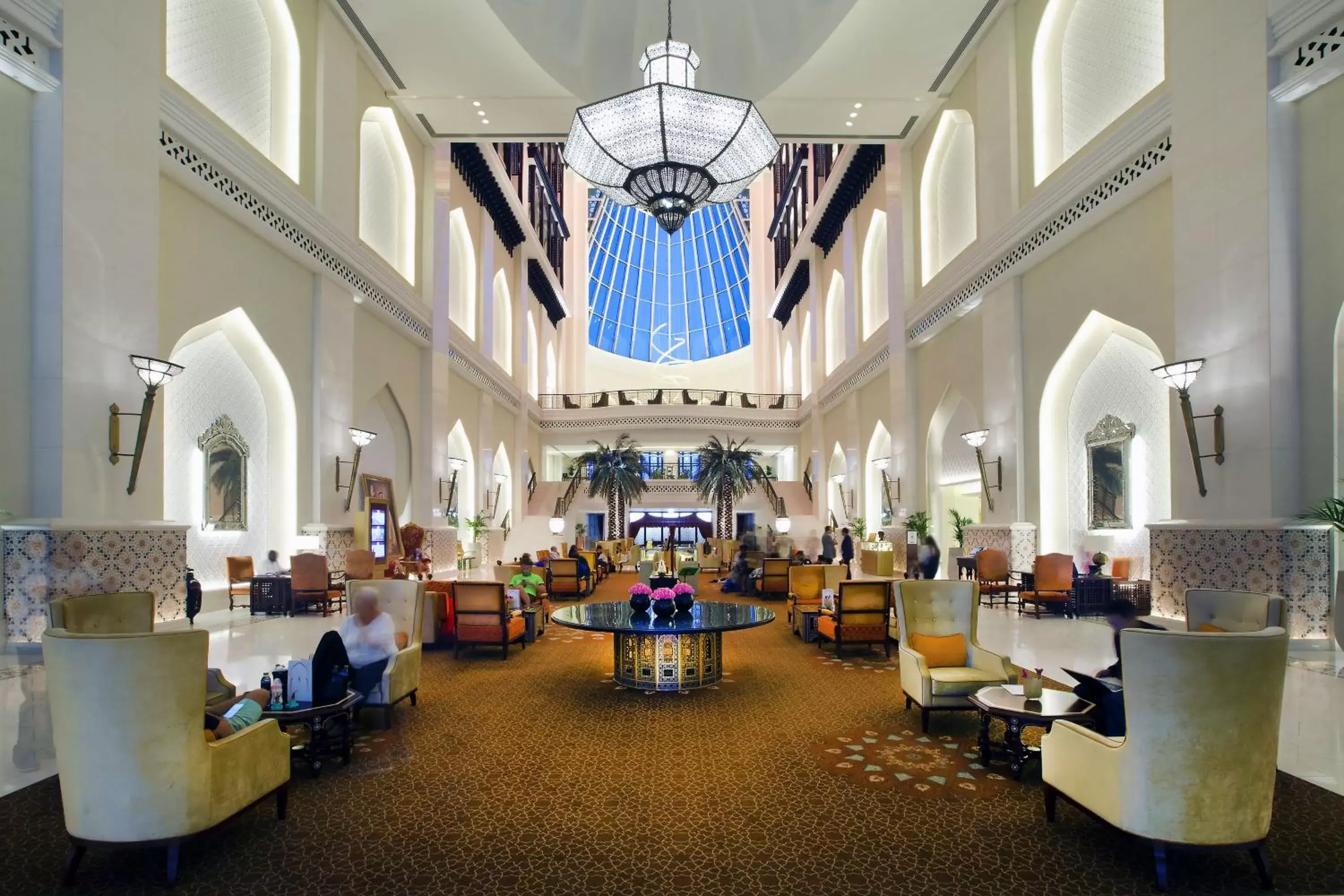 Seating area in Bab Al Qasr Hotel