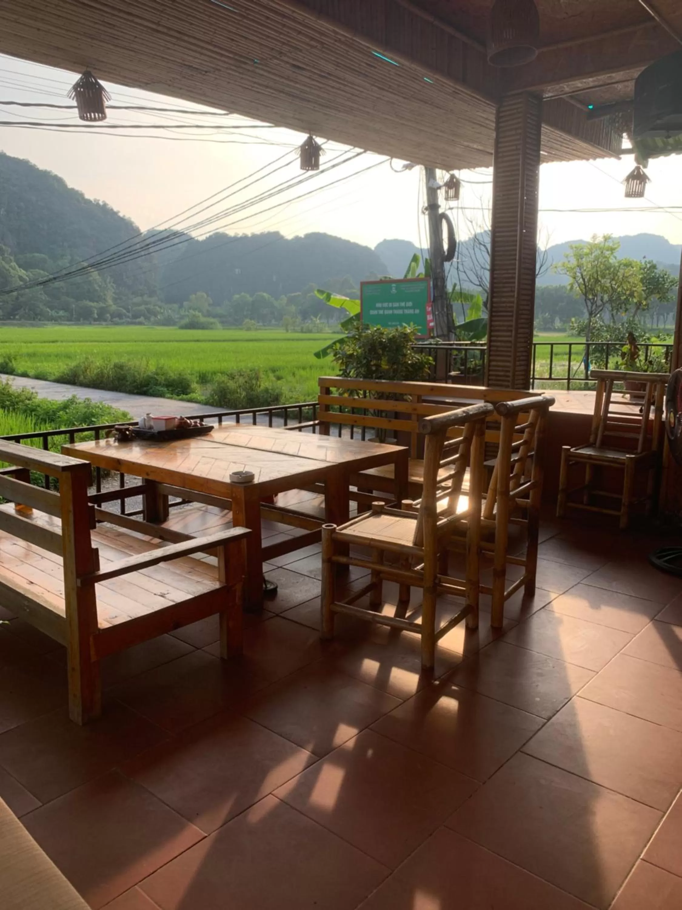 Seating area in Tam Coc Wonderland Bungalow