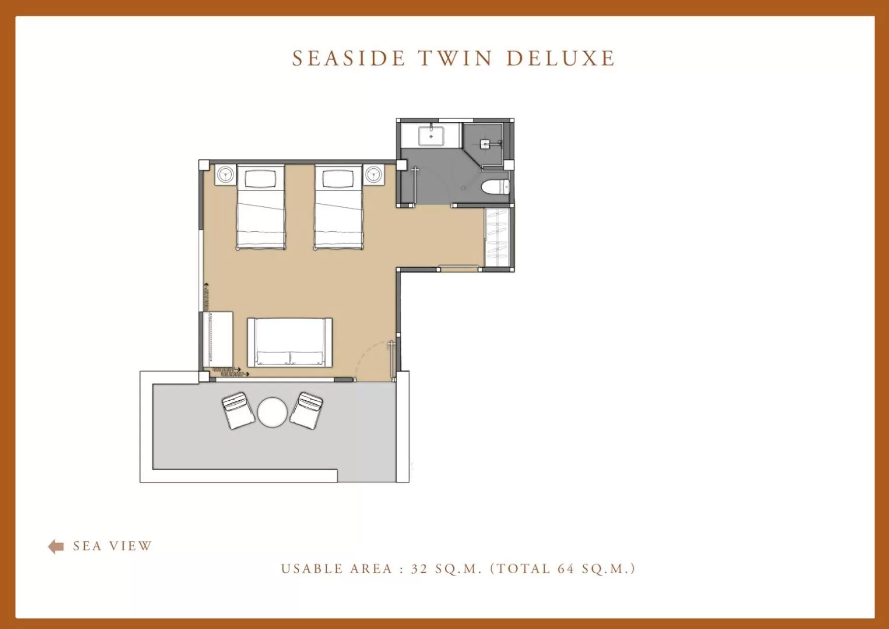 Floor plan in Ban Saithong Beach Resort