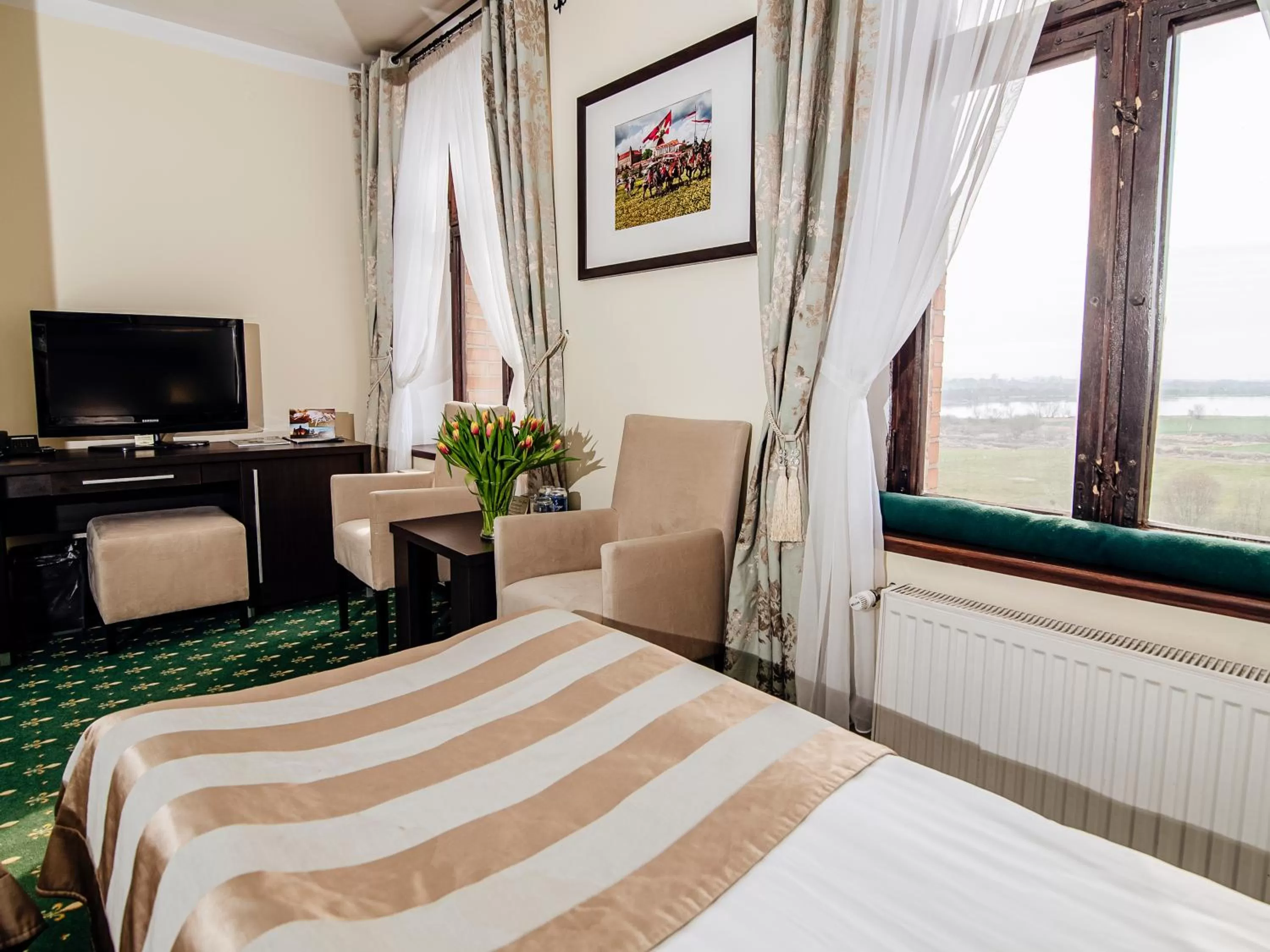 Bed in Hotel Zamek Gniew