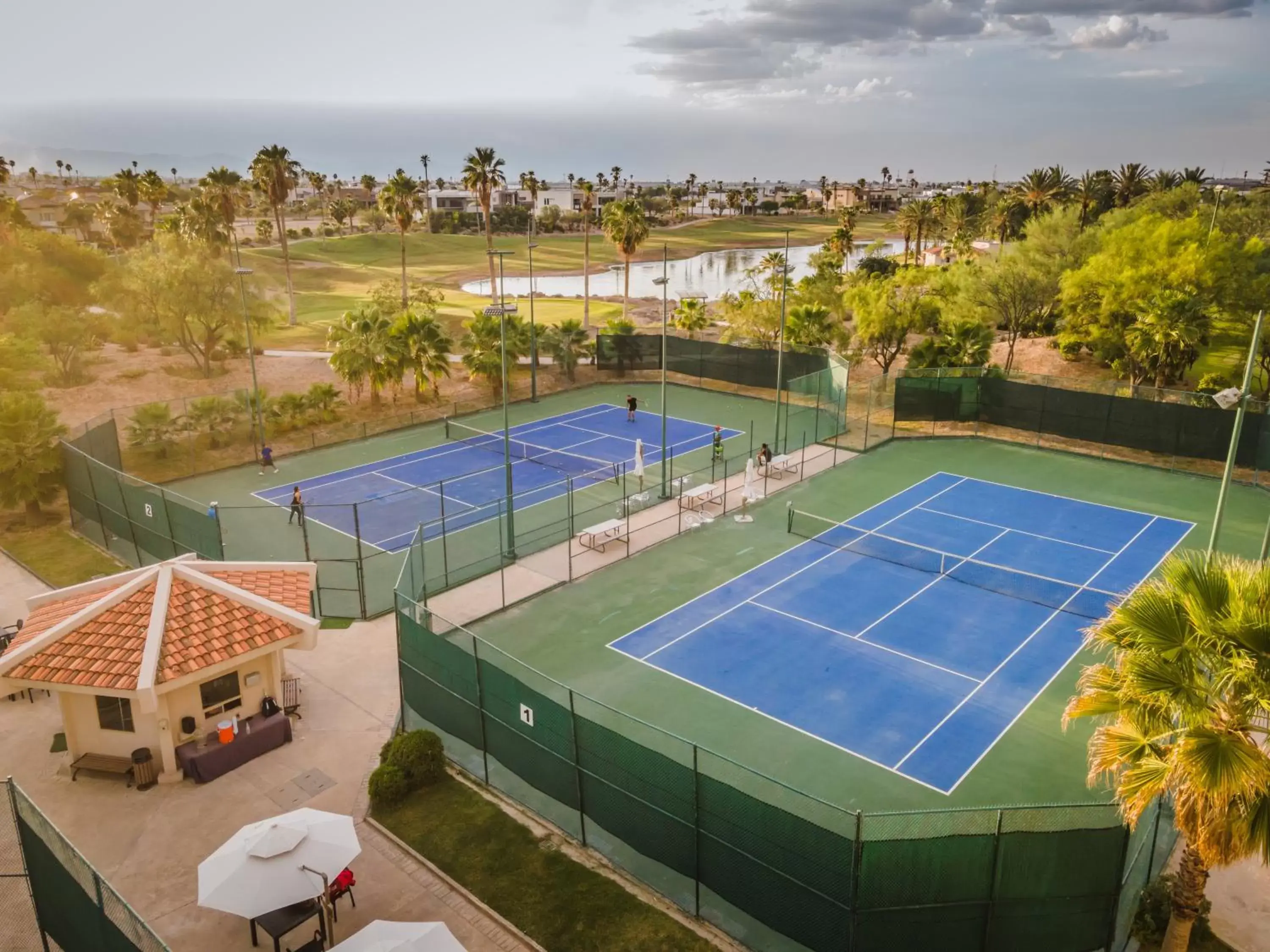 Tennis court, Pool View in Azul Talavera Country Club