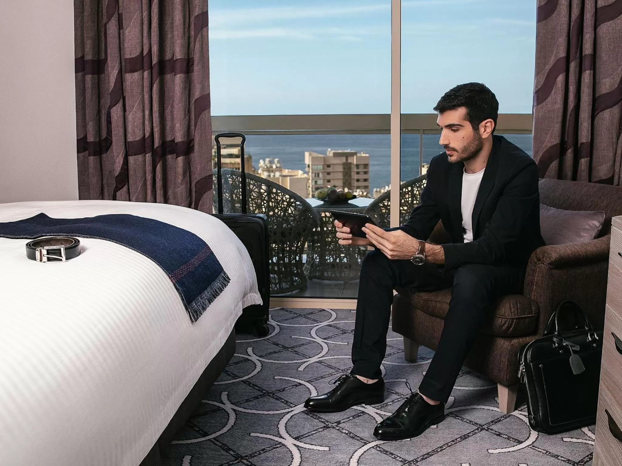 Bedroom, Bed in Gefinor Rotana – Beirut