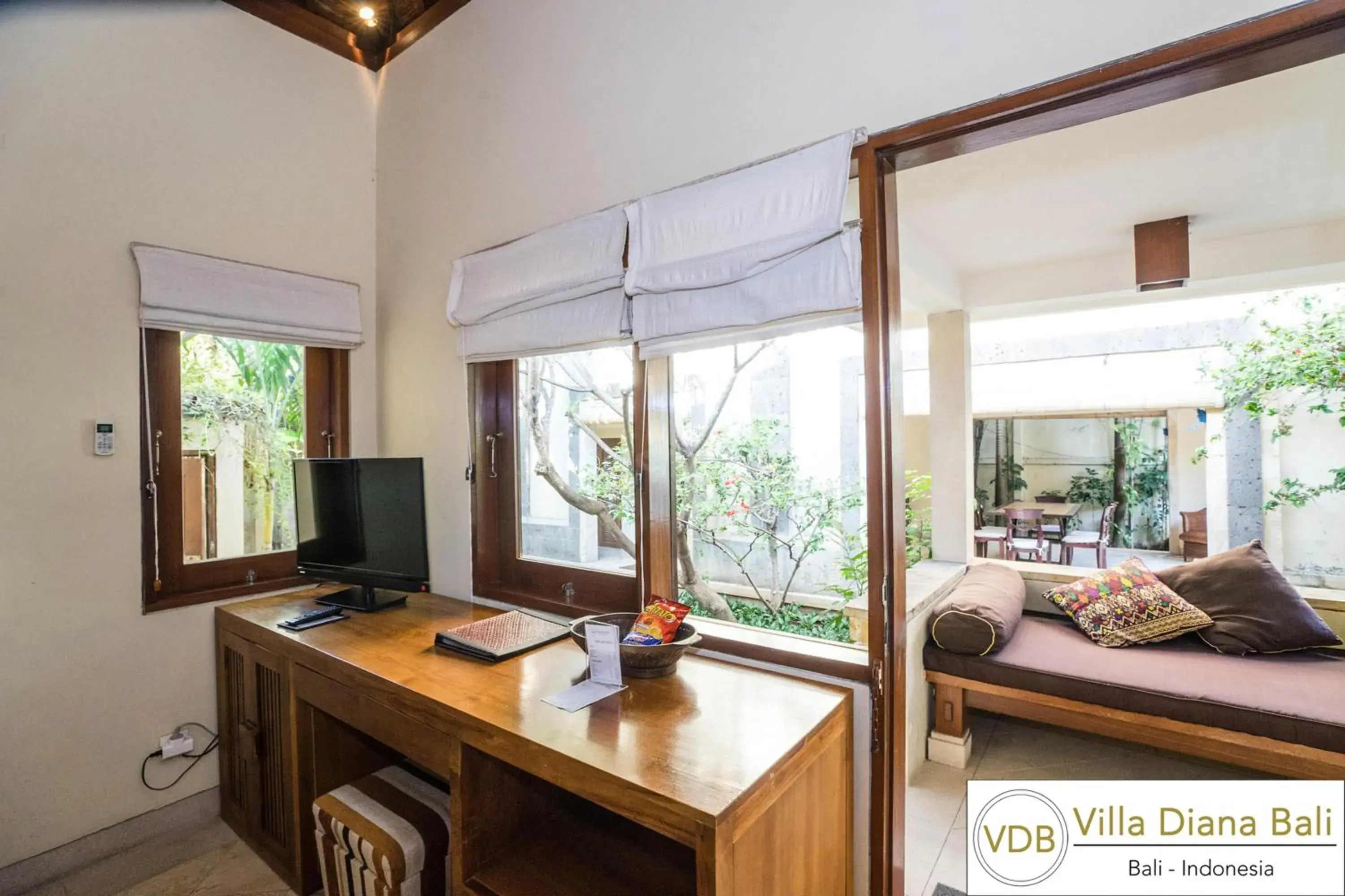 Balcony/Terrace, Seating Area in Villa Diana Bali